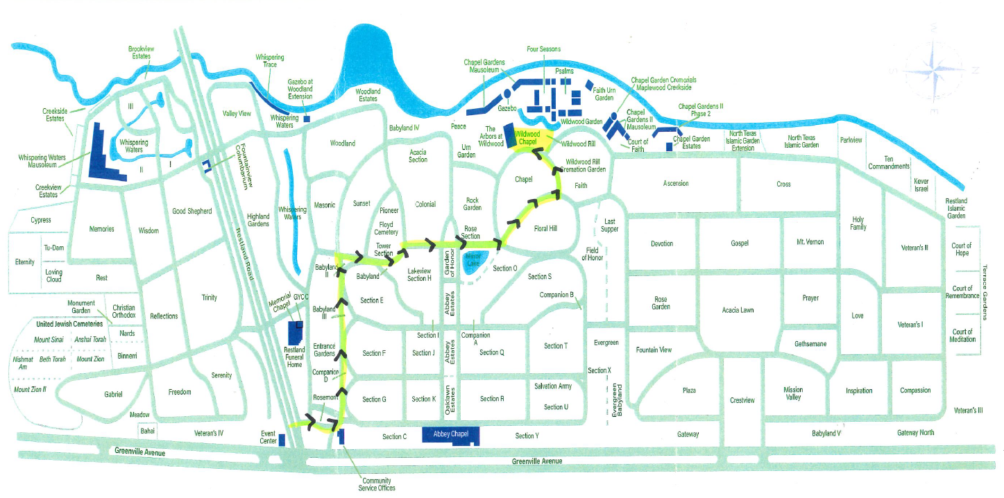 A map of a city