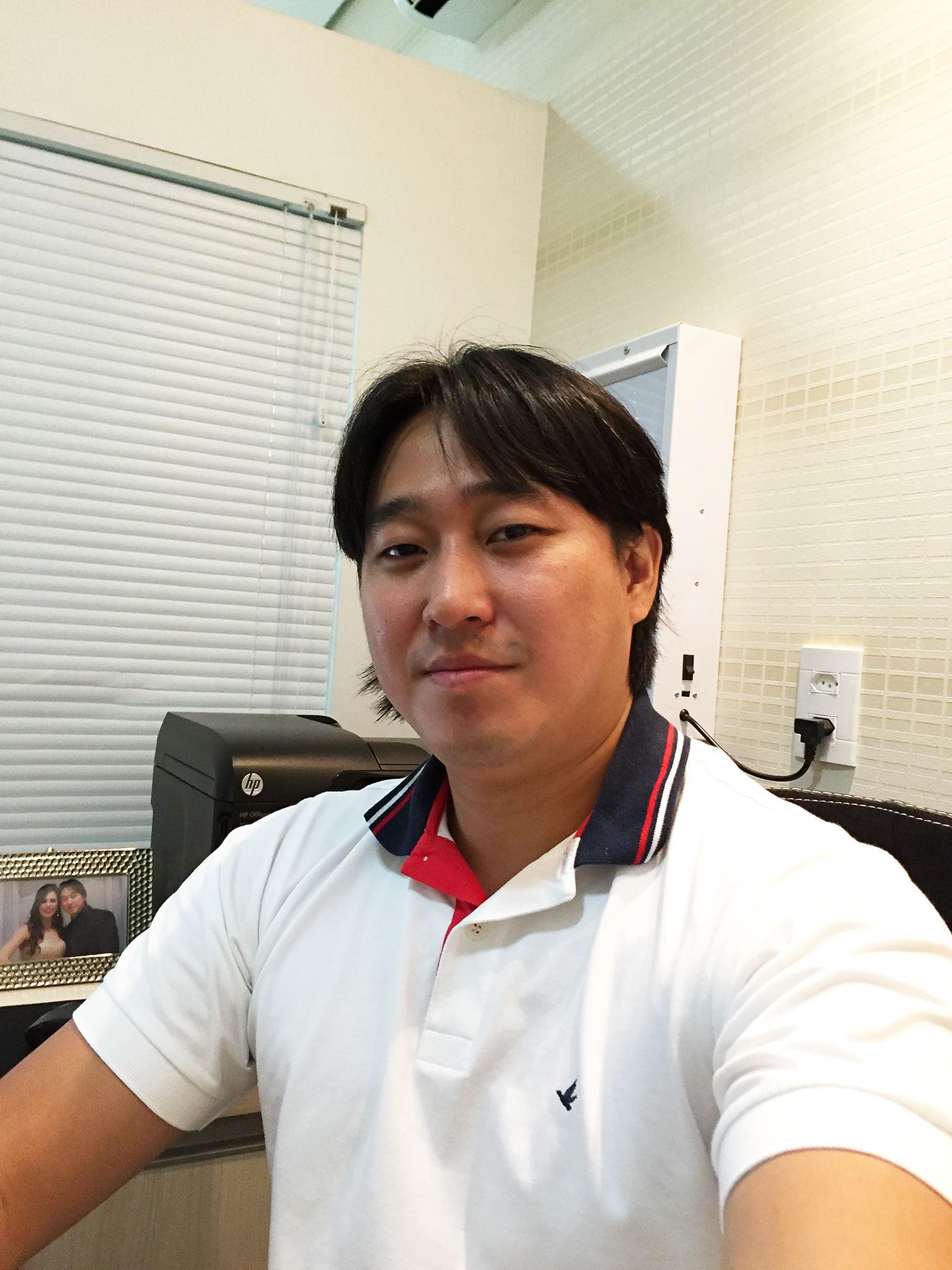 A man taking a selfie