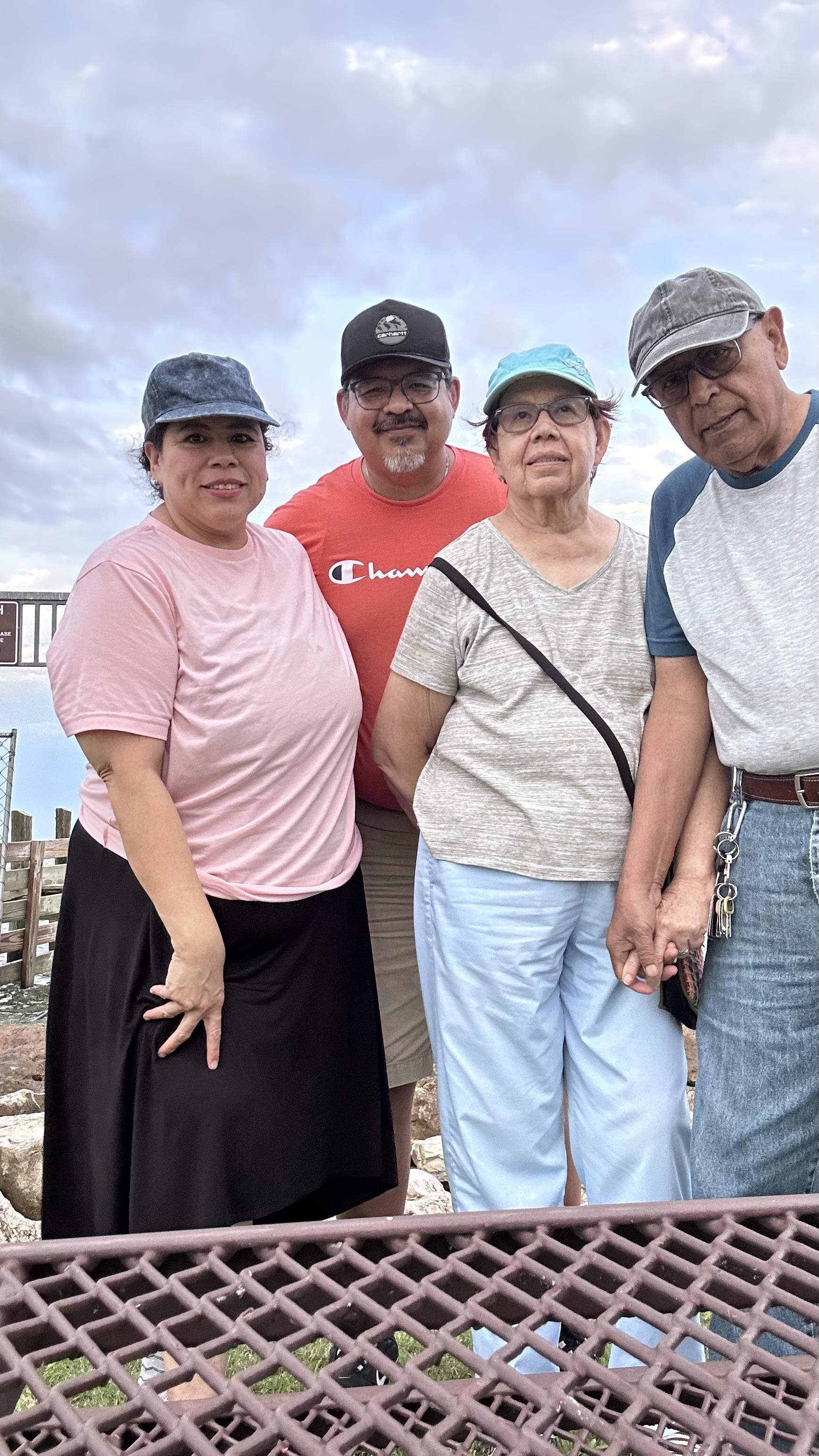 A group of people posing for a photo