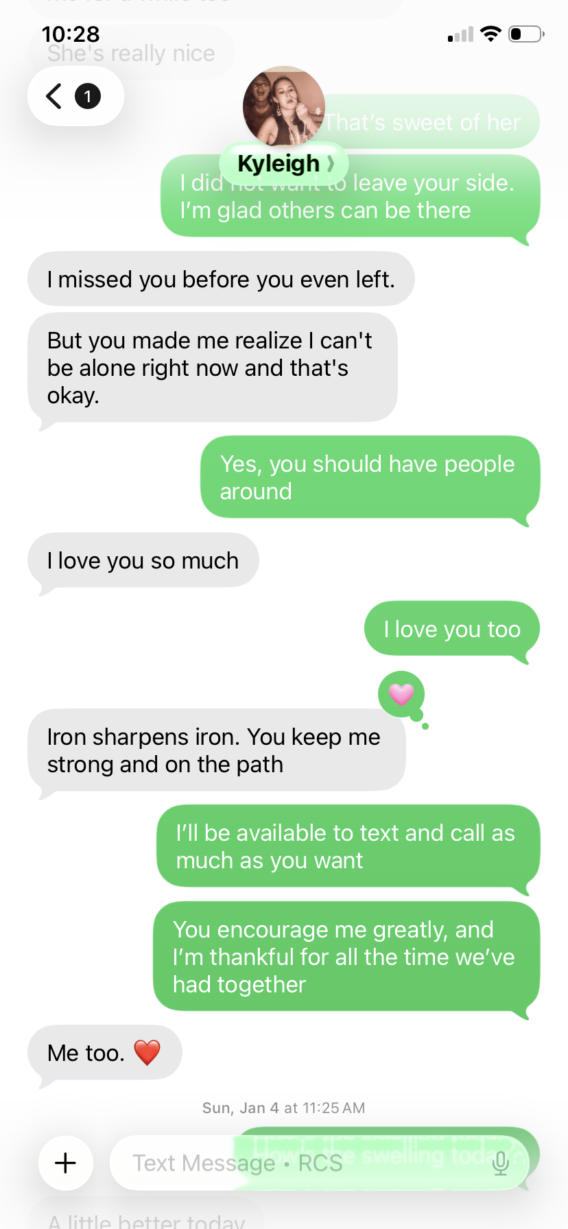 A screenshot of a chat