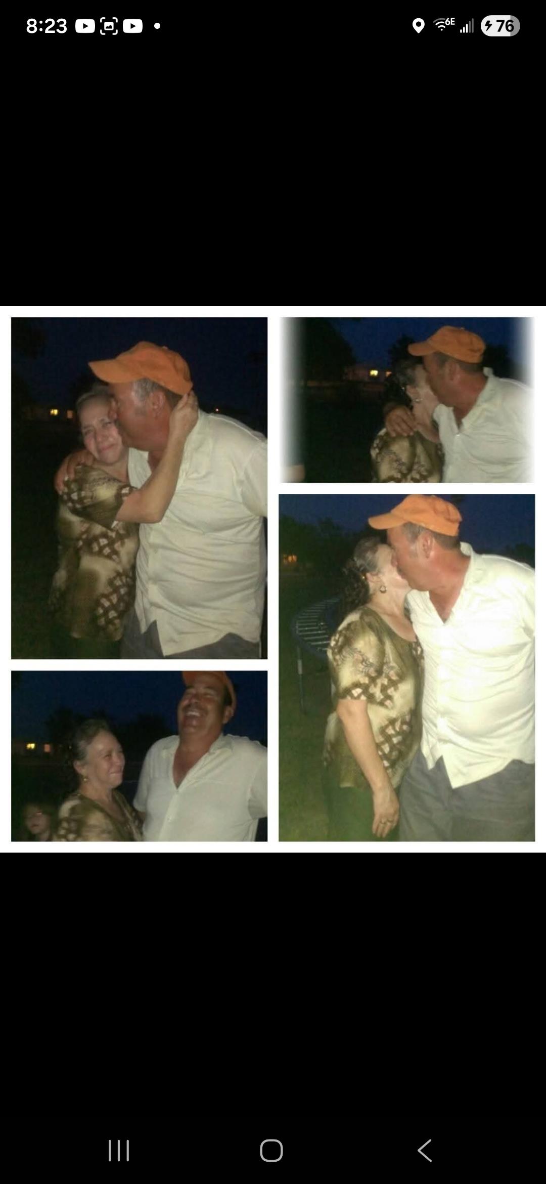 A collage of a man and woman