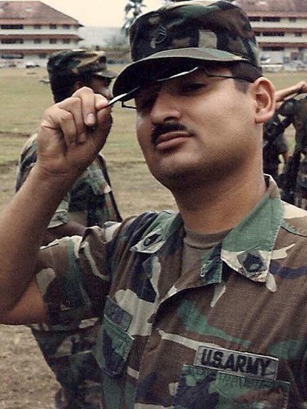 A man in a military uniform
