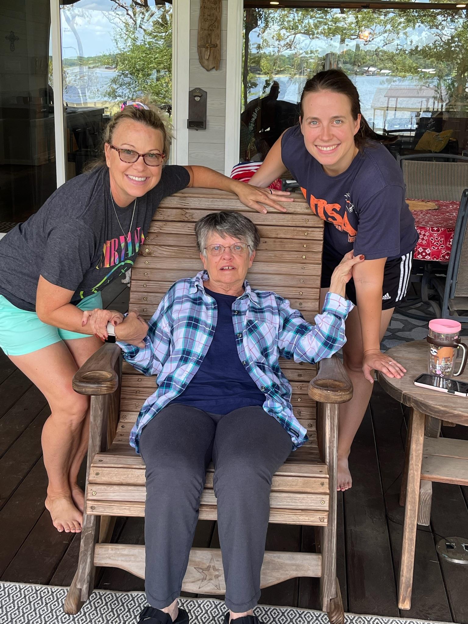 A group of women posing for a picture