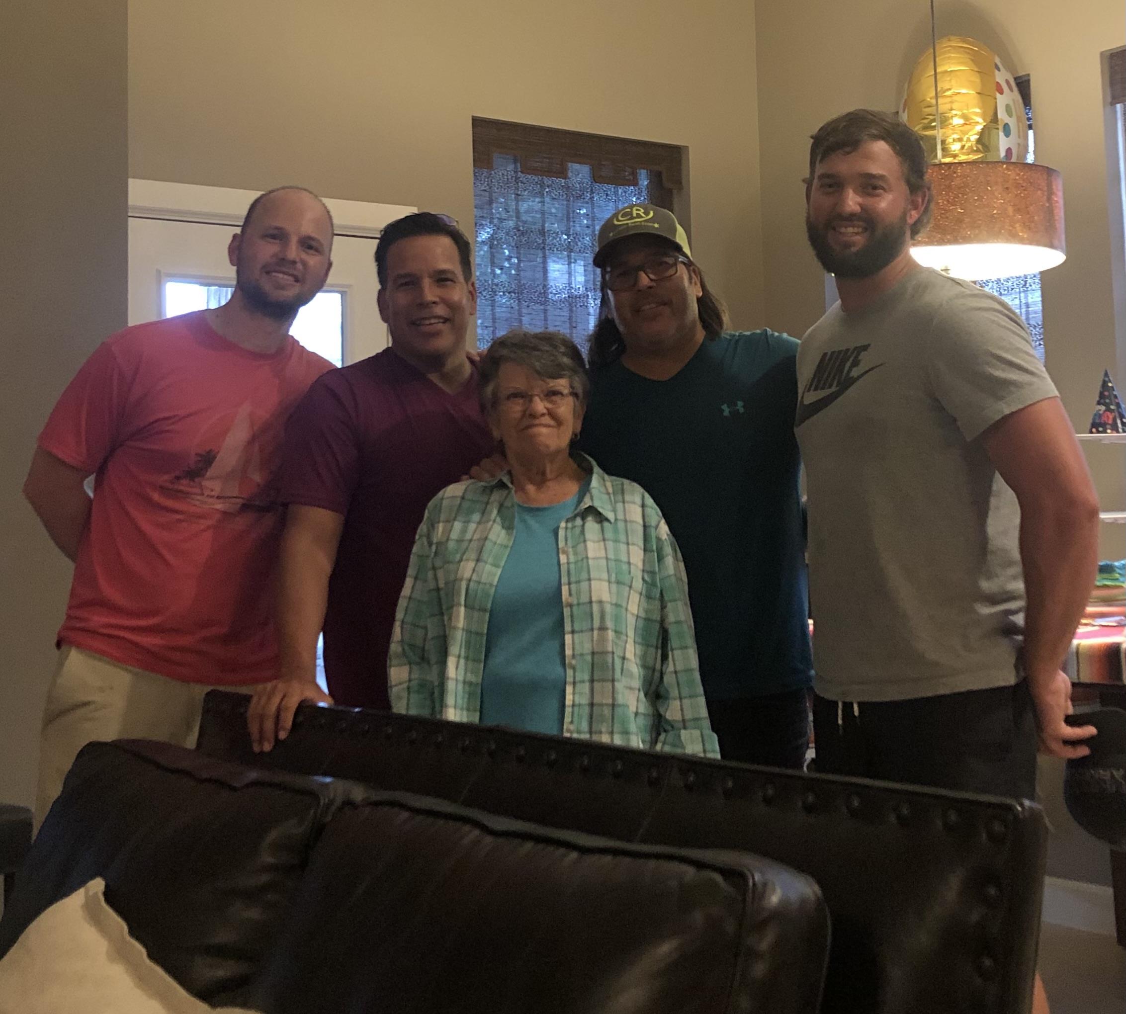 A group of people standing together