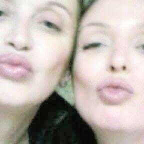 A couple of women taking a selfie