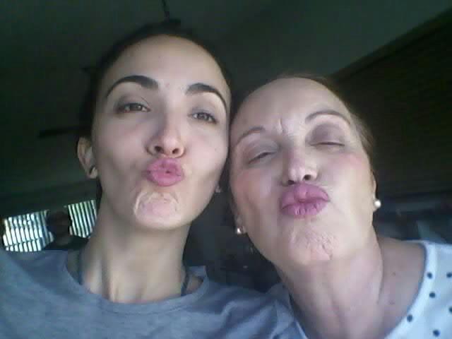 Two women taking a selfie