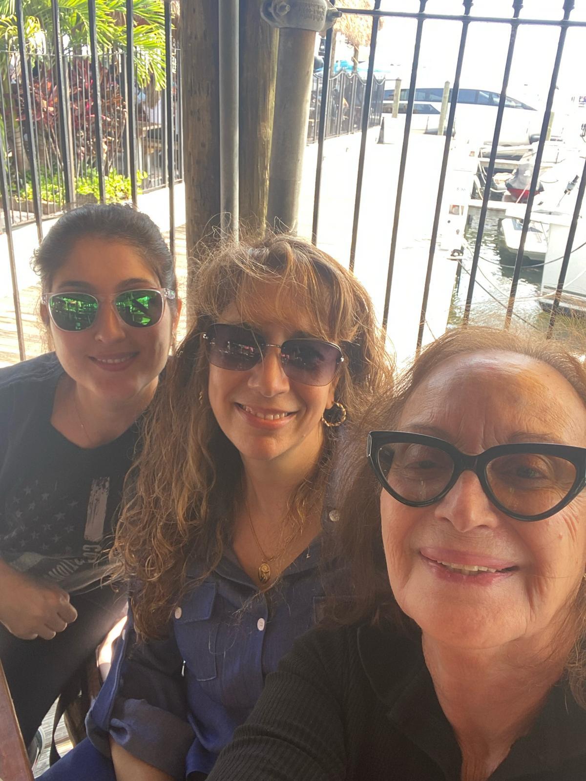 A group of women taking a selfie