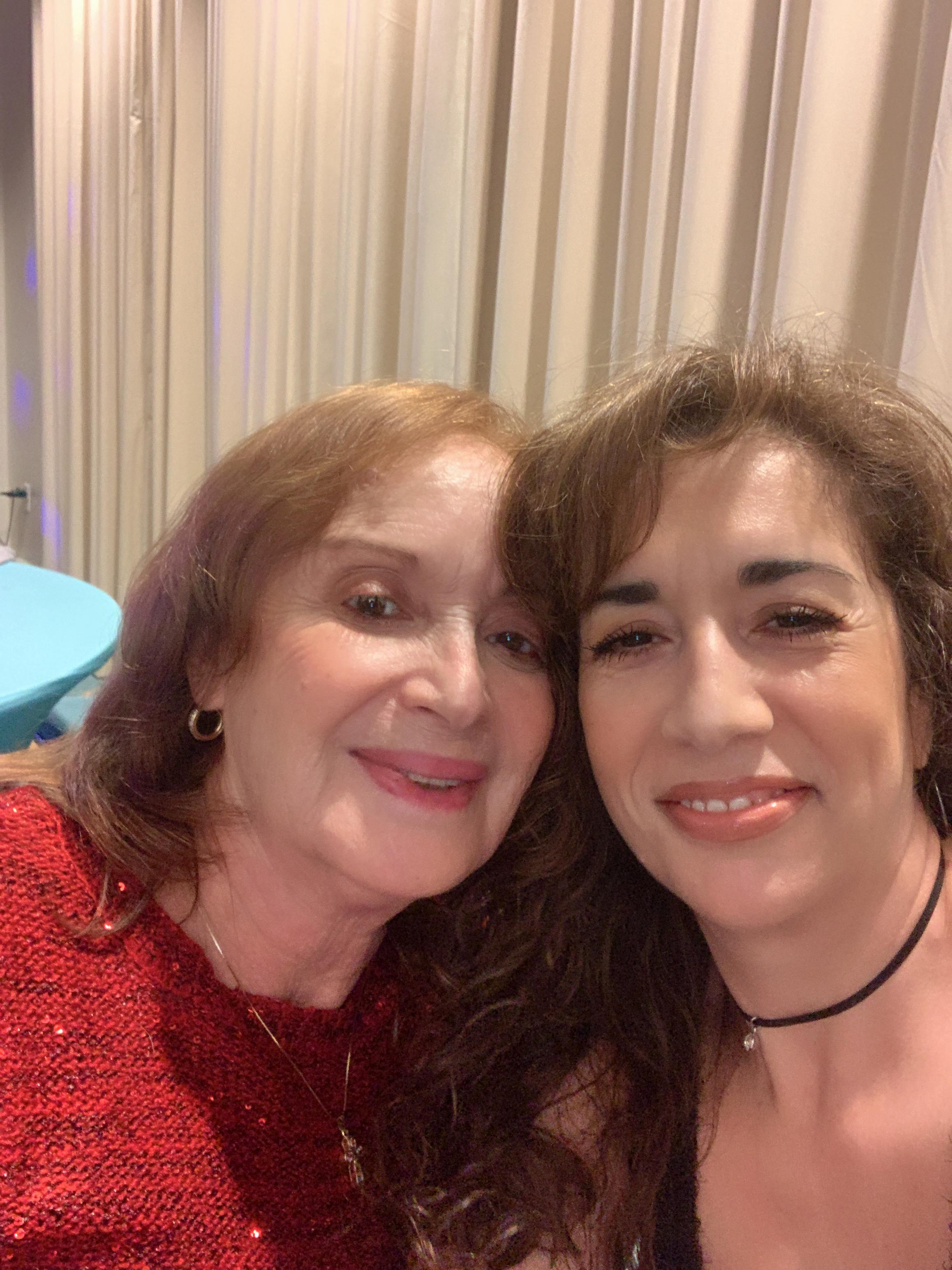 Two women taking a selfie