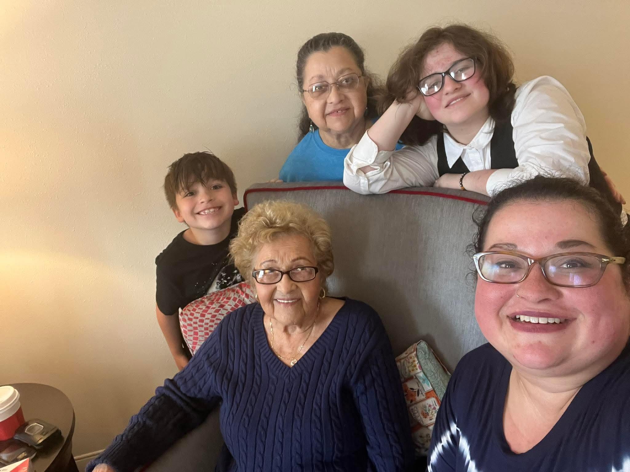 A group of people posing for a photo