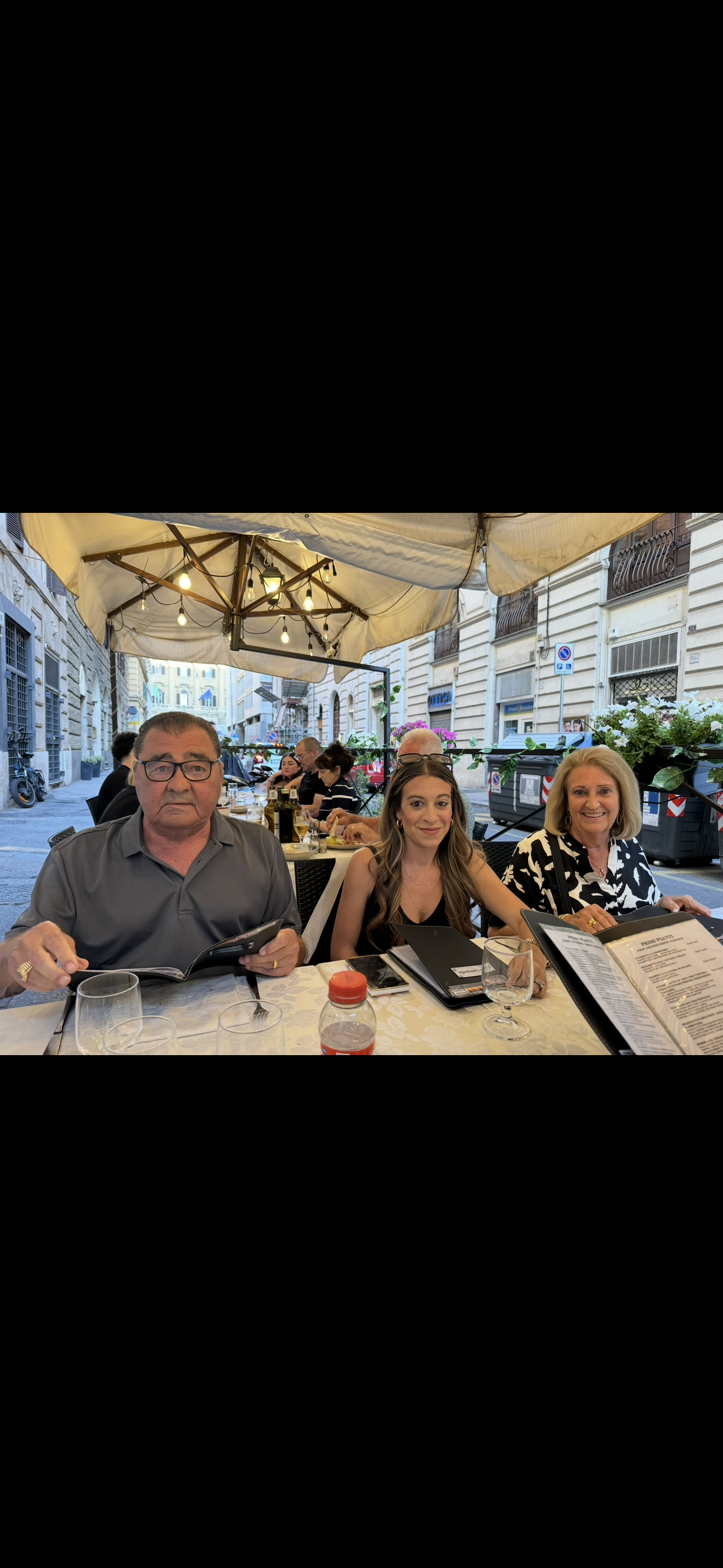 A group of people sitting at a table