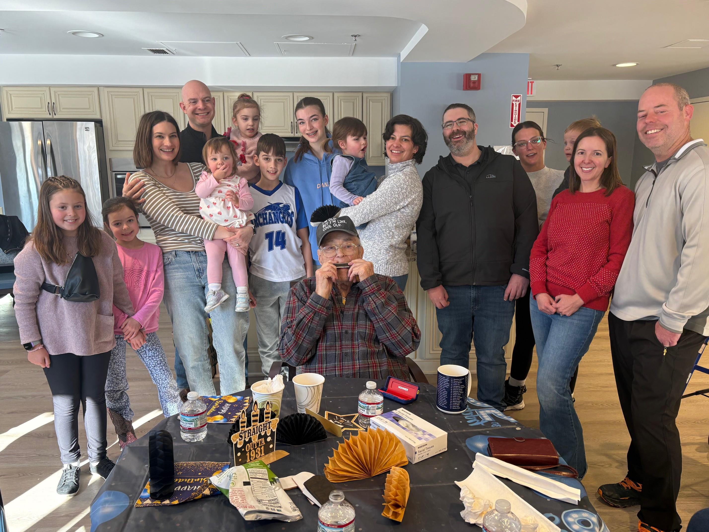 A group of people posing for a photo