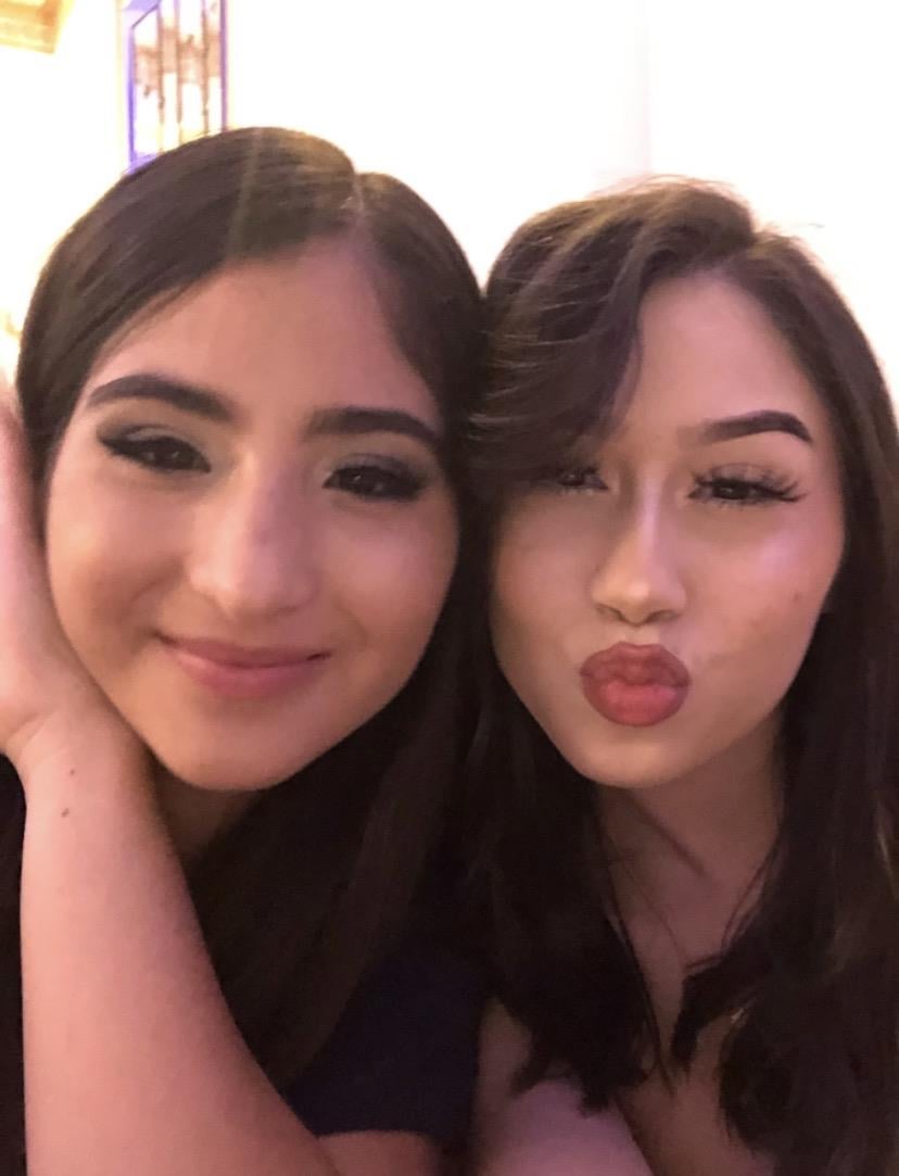 Two women taking a selfie