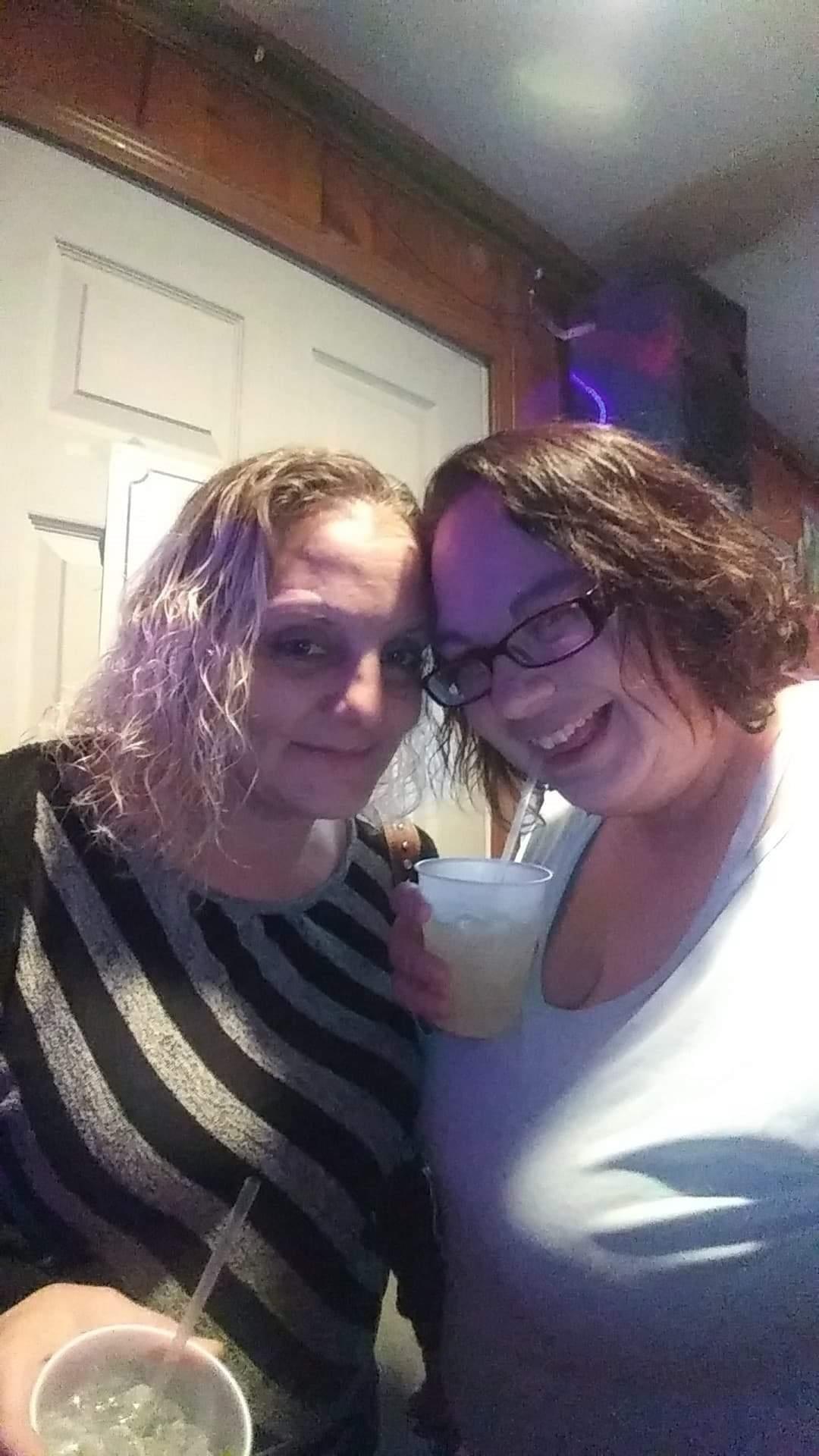 Two women taking a selfie