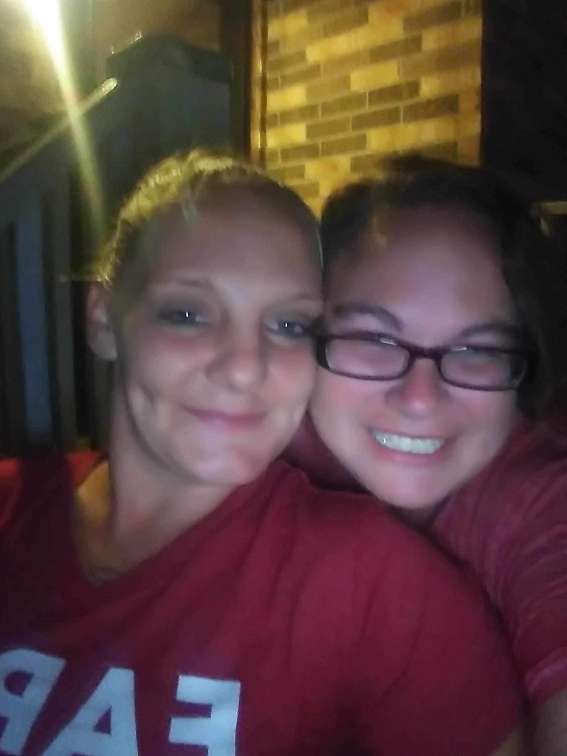 Two women taking a selfie