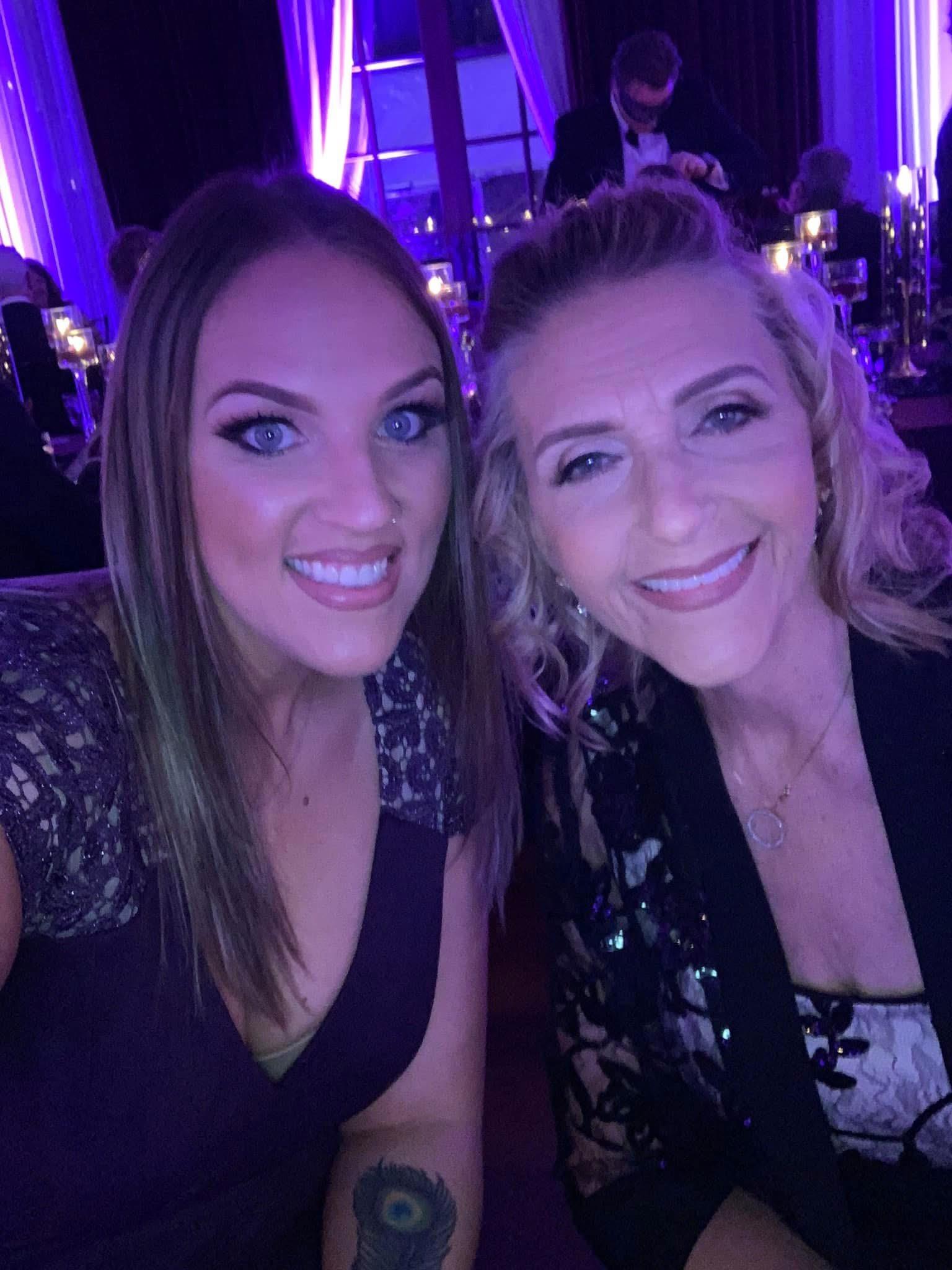 Two women taking a selfie