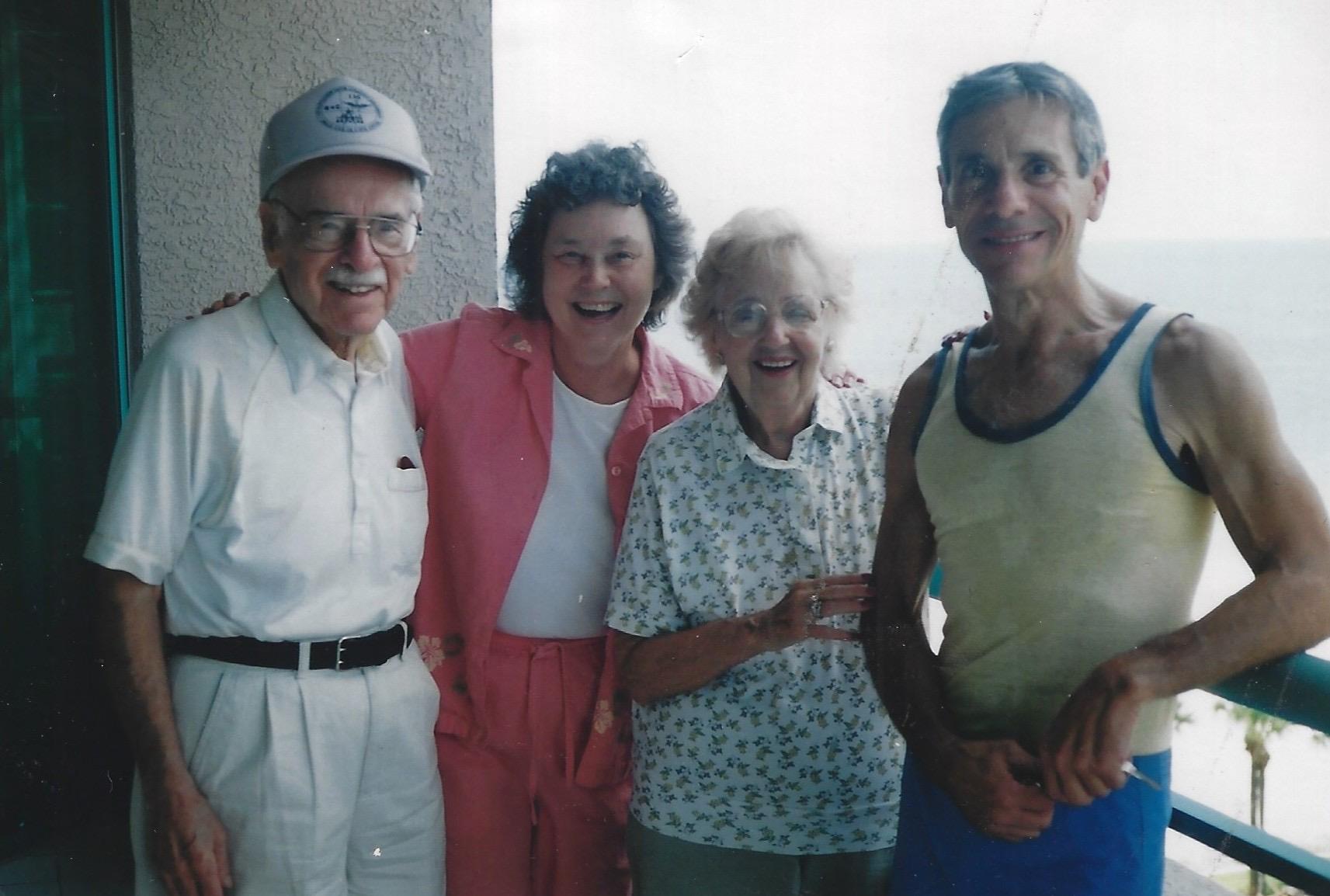 A group of old people smiling