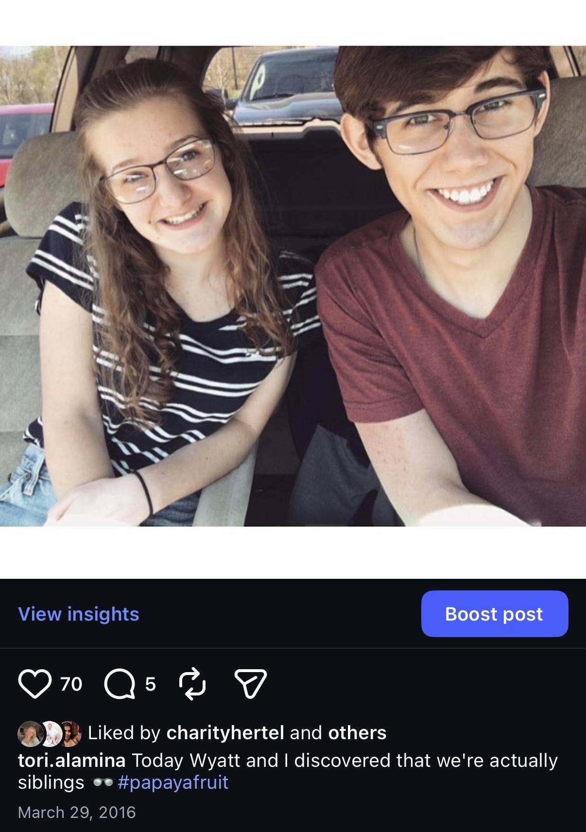 A man and woman taking a selfie