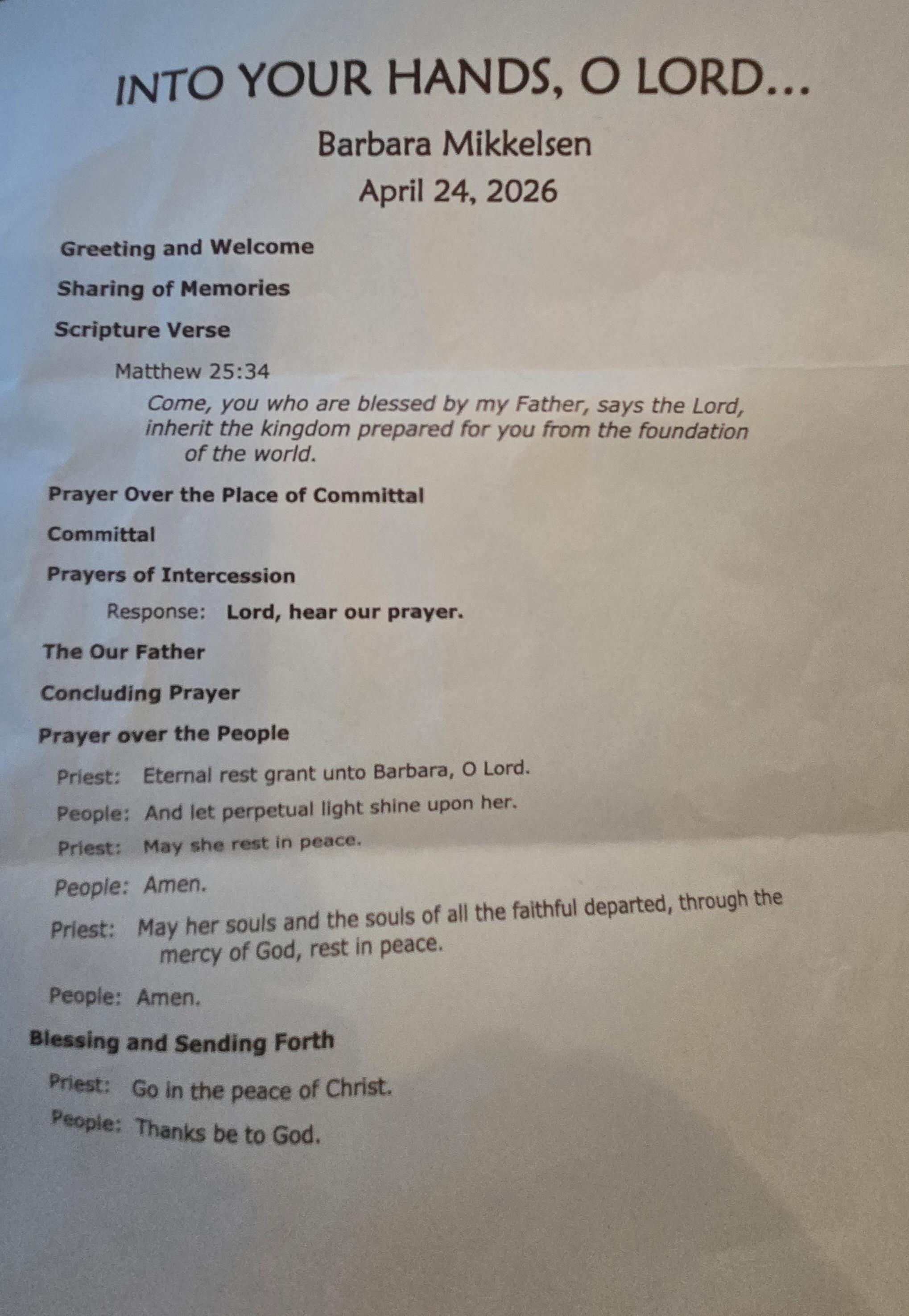 A paper with text on it