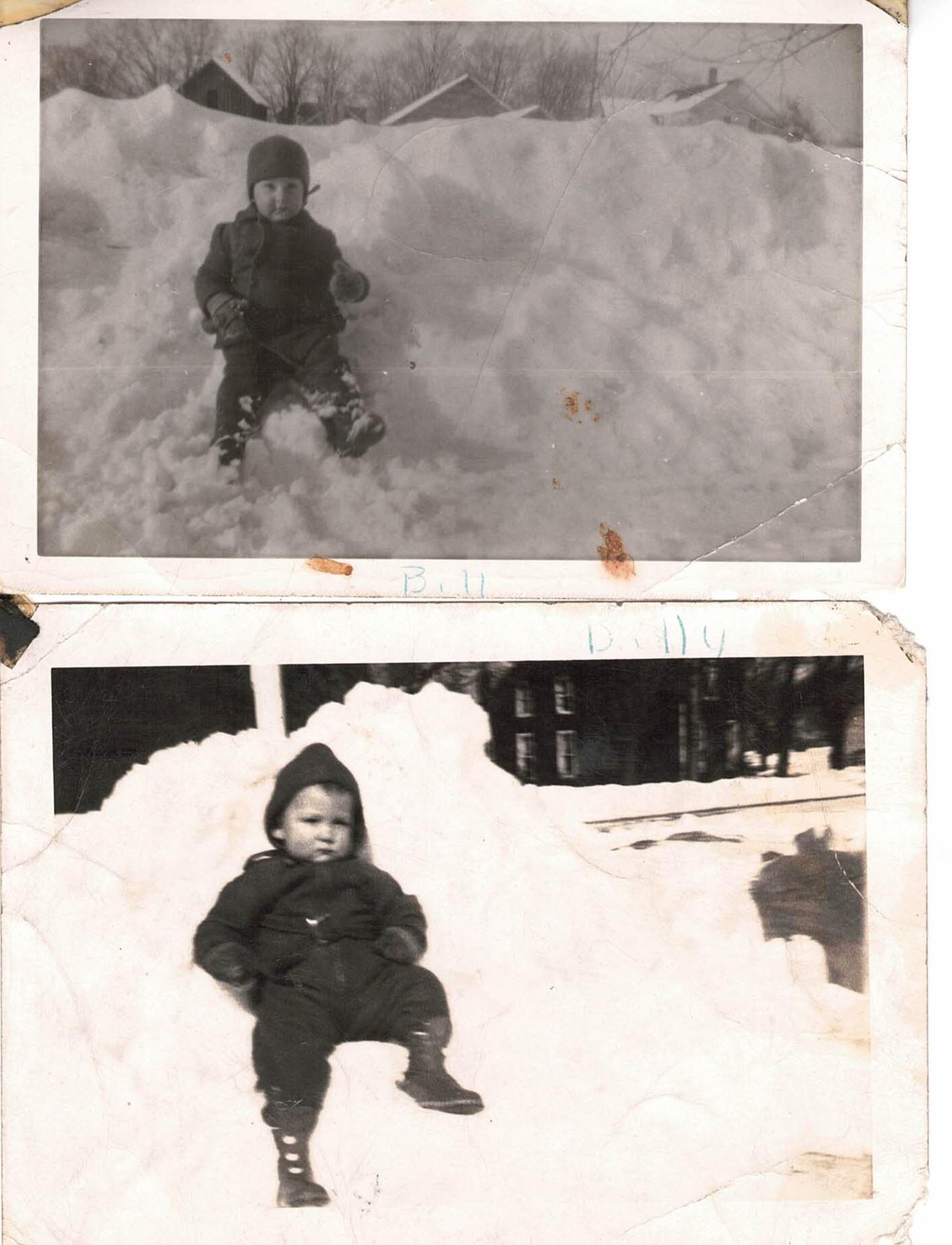 A child in the snow