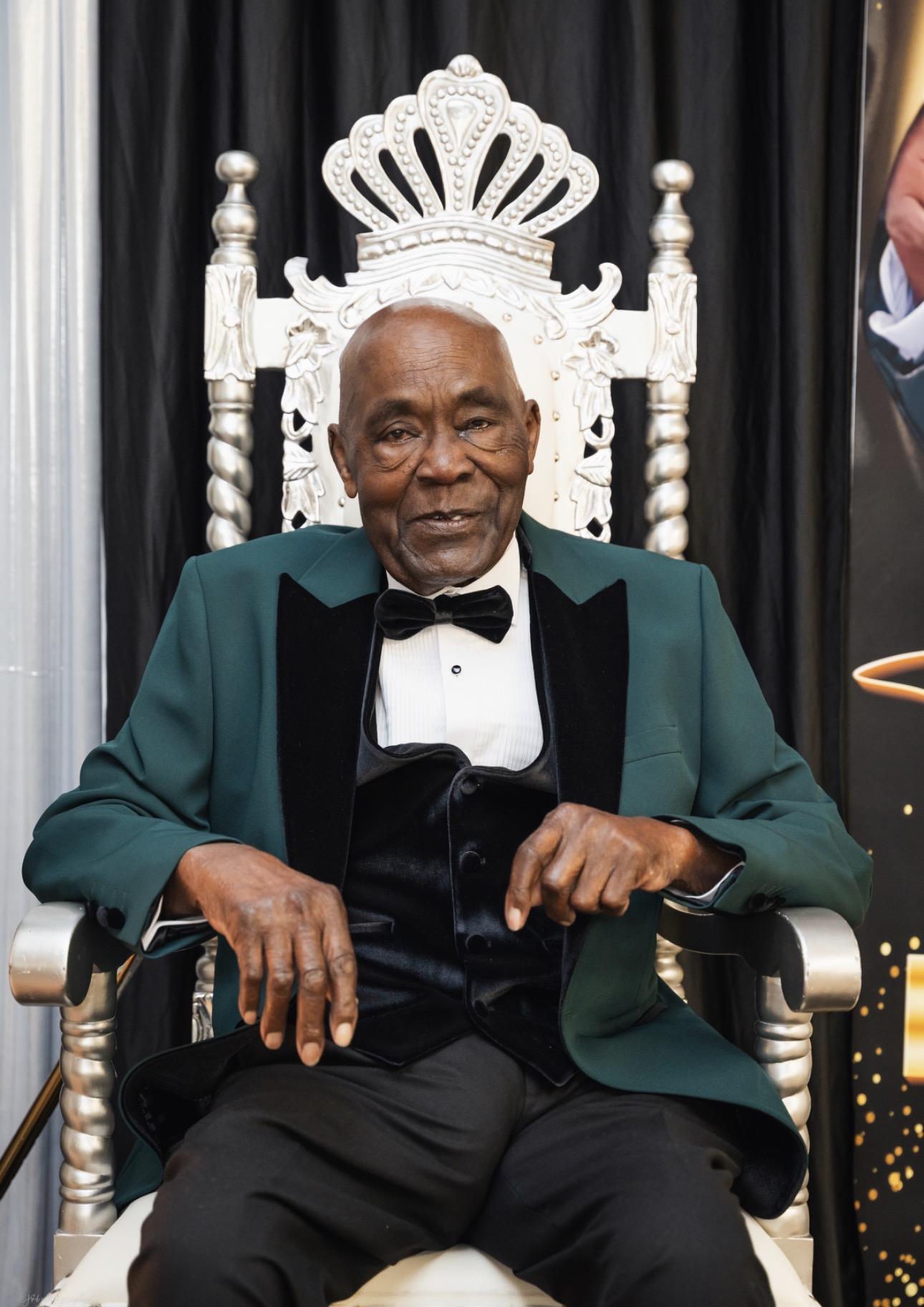 A man sitting in a chair