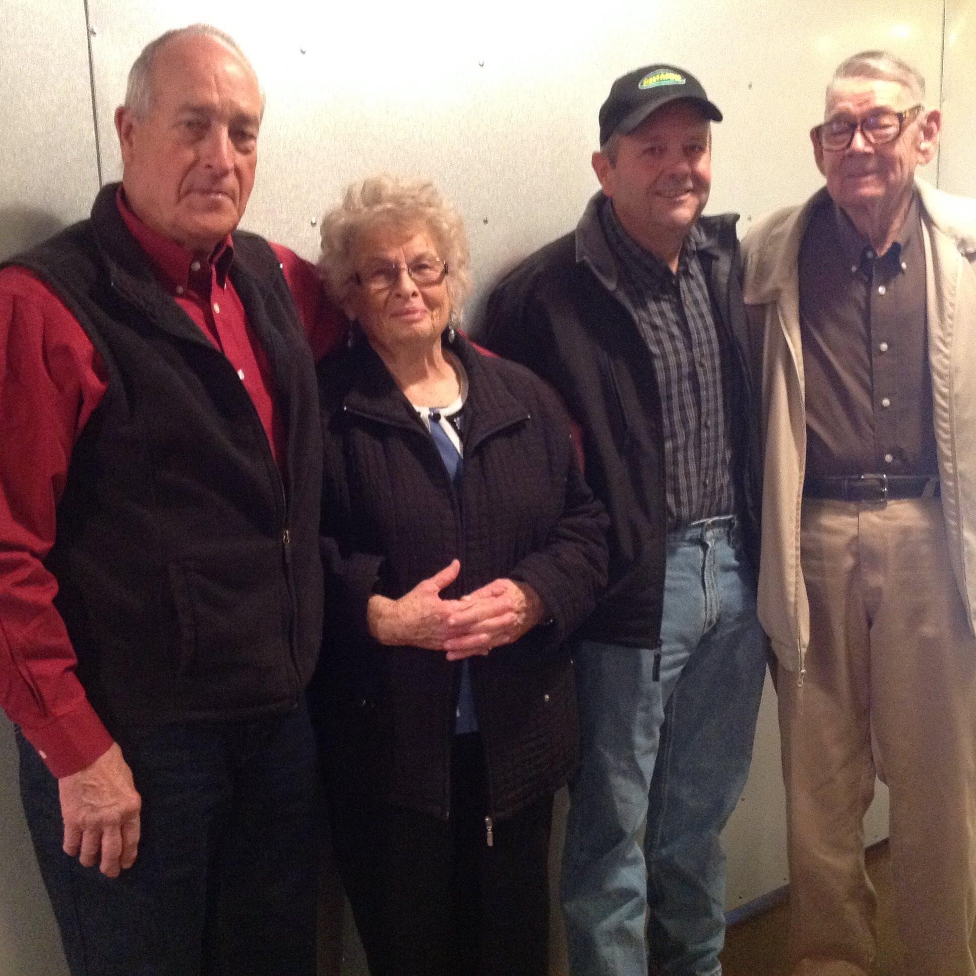 A group of old people standing together