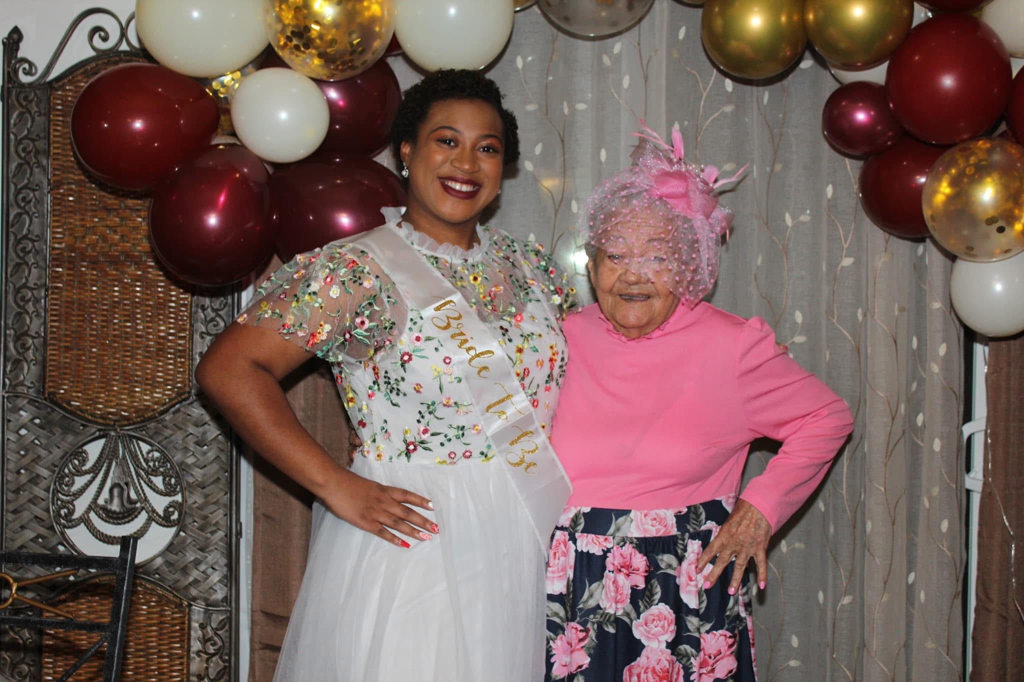 Two women posing for a picture