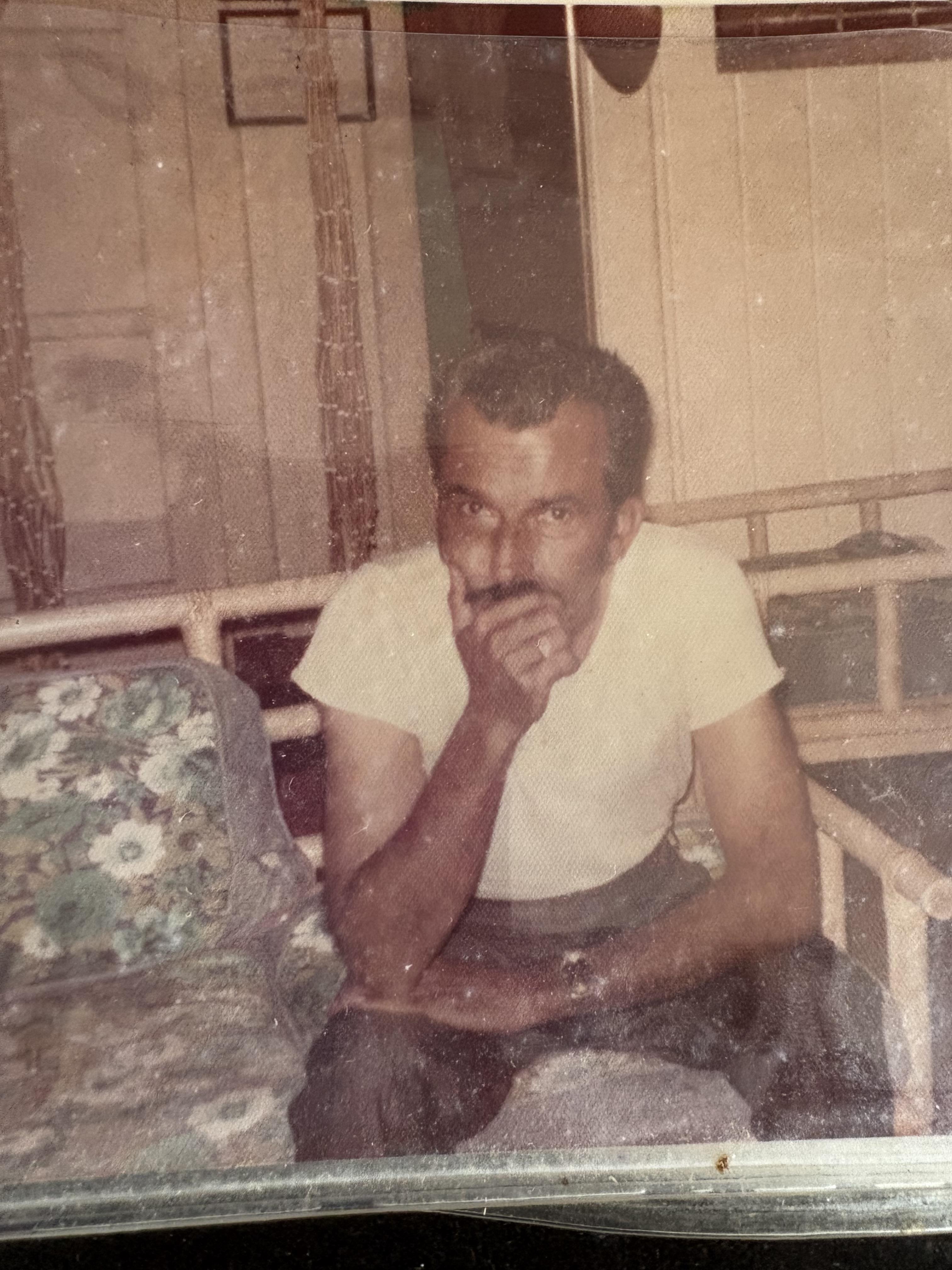 A man sitting on a chair