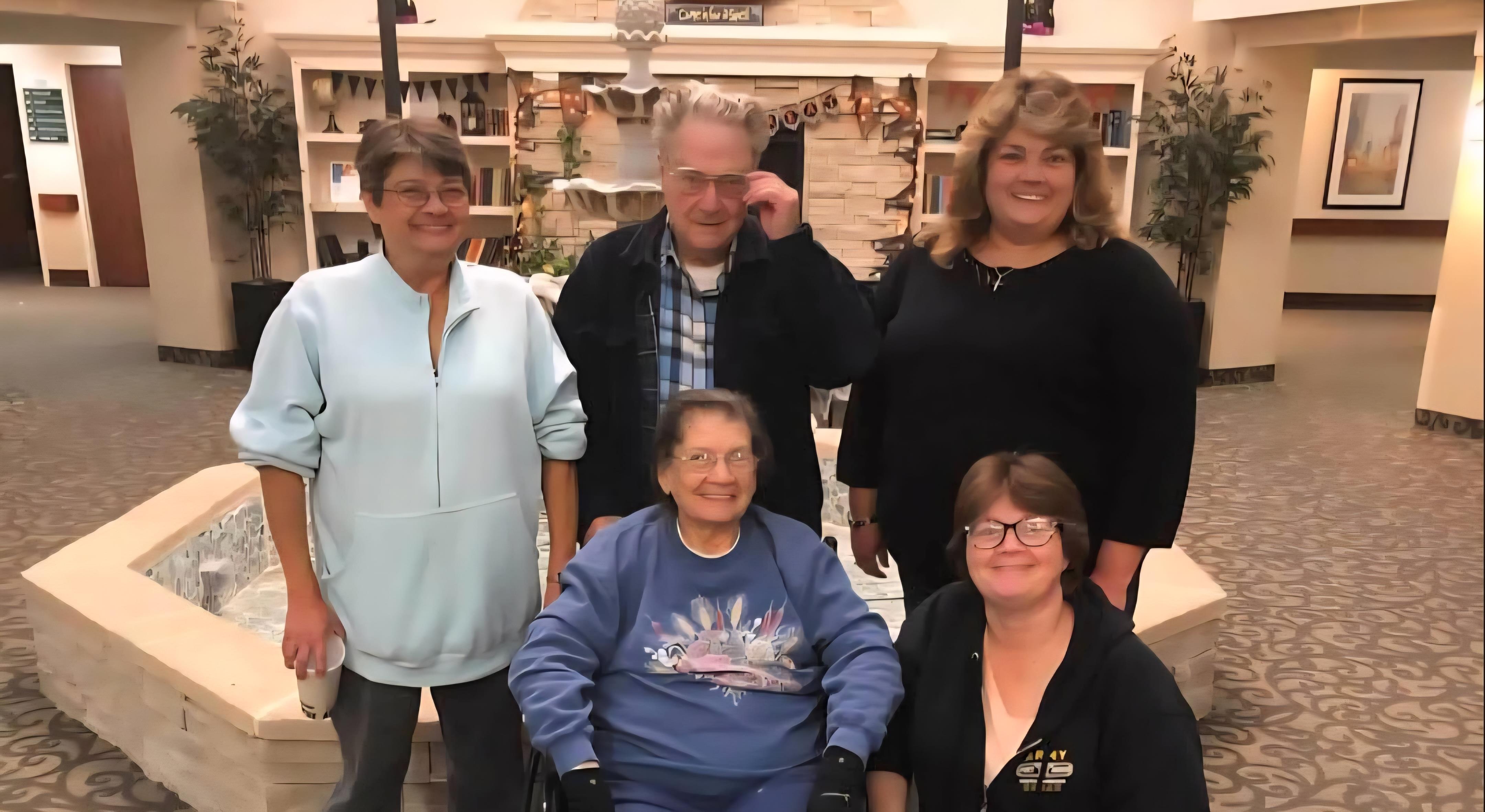 A group of people posing for a photo