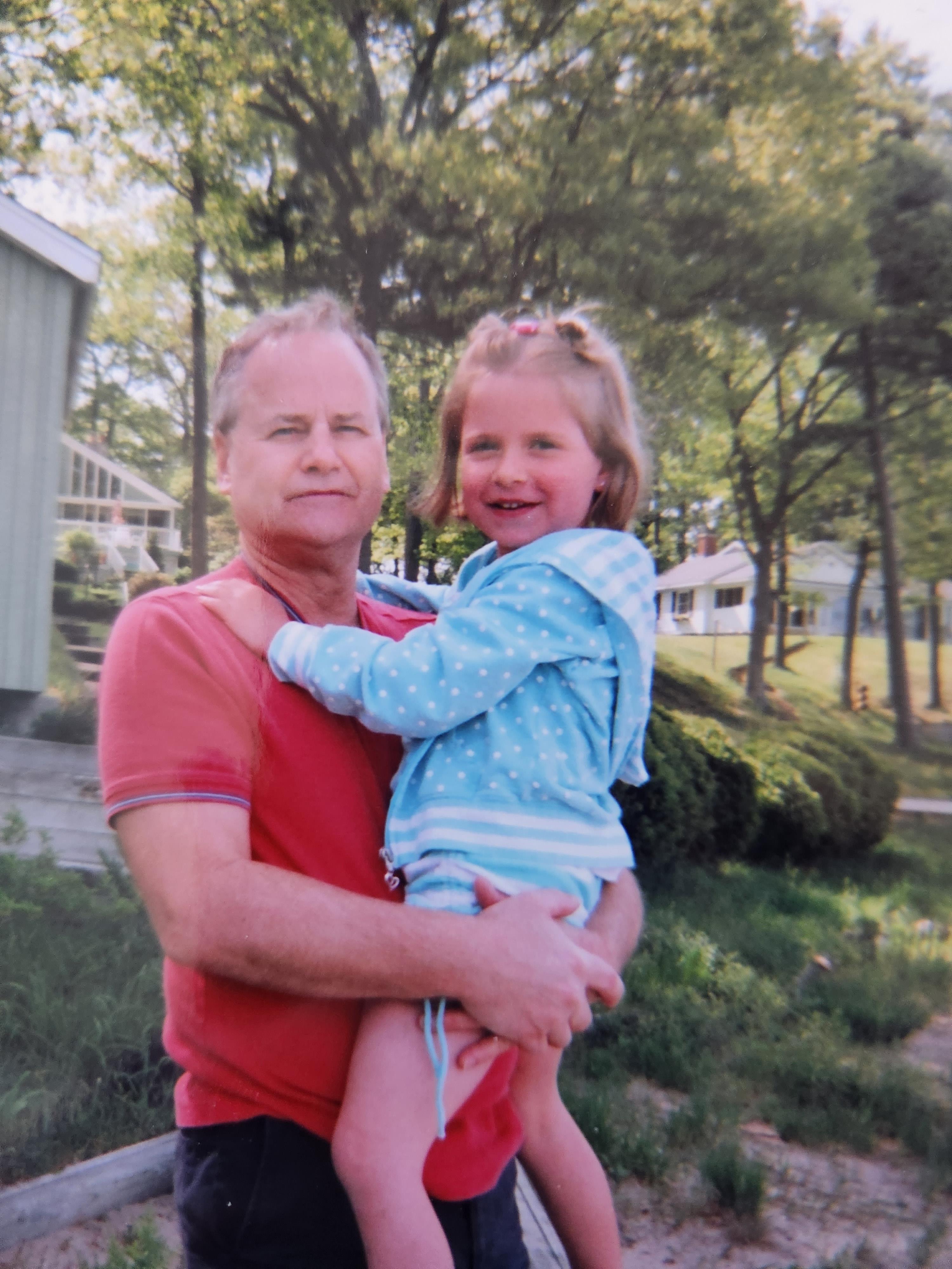 A man holding a child