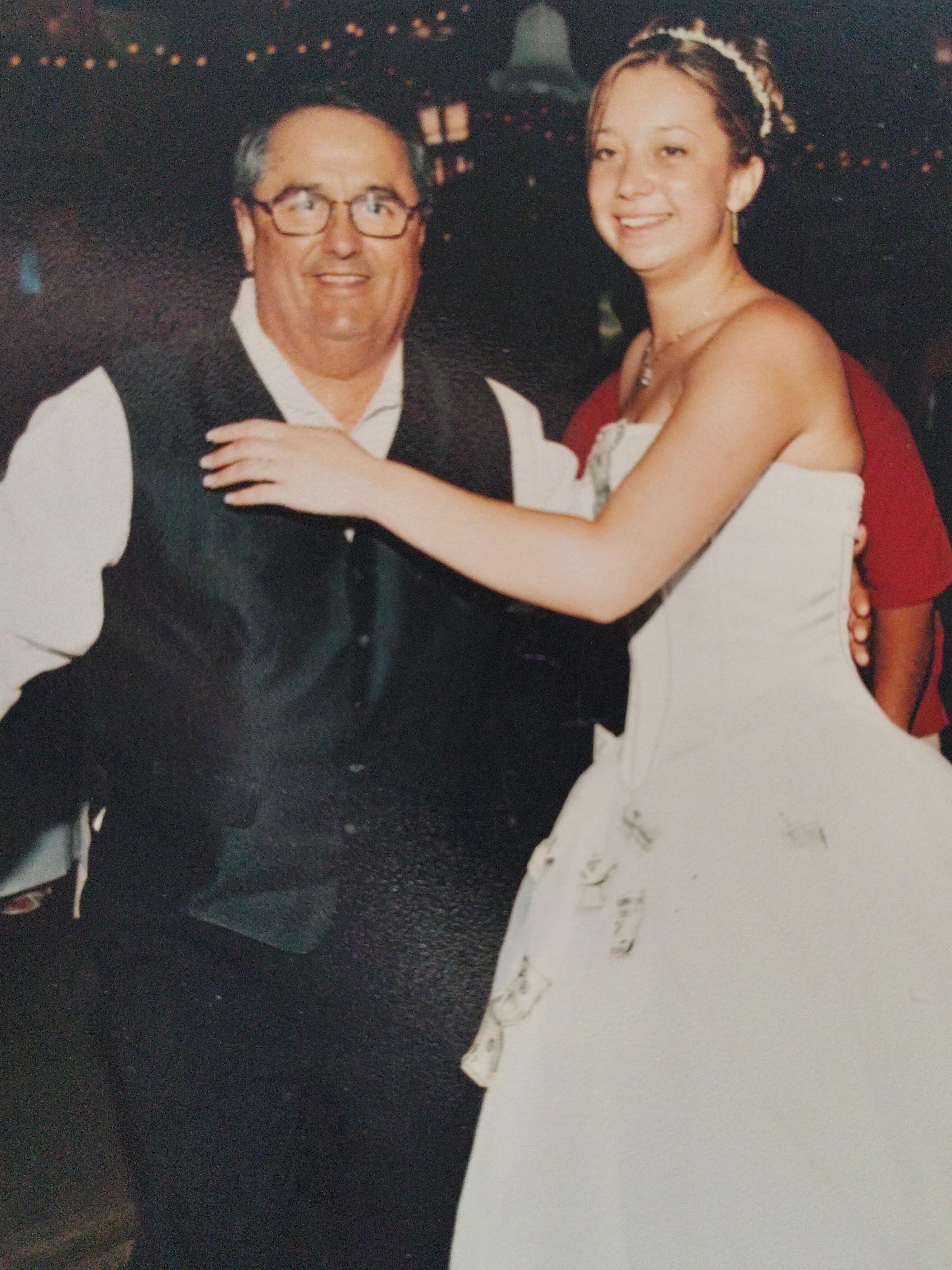 A man and woman dancing
