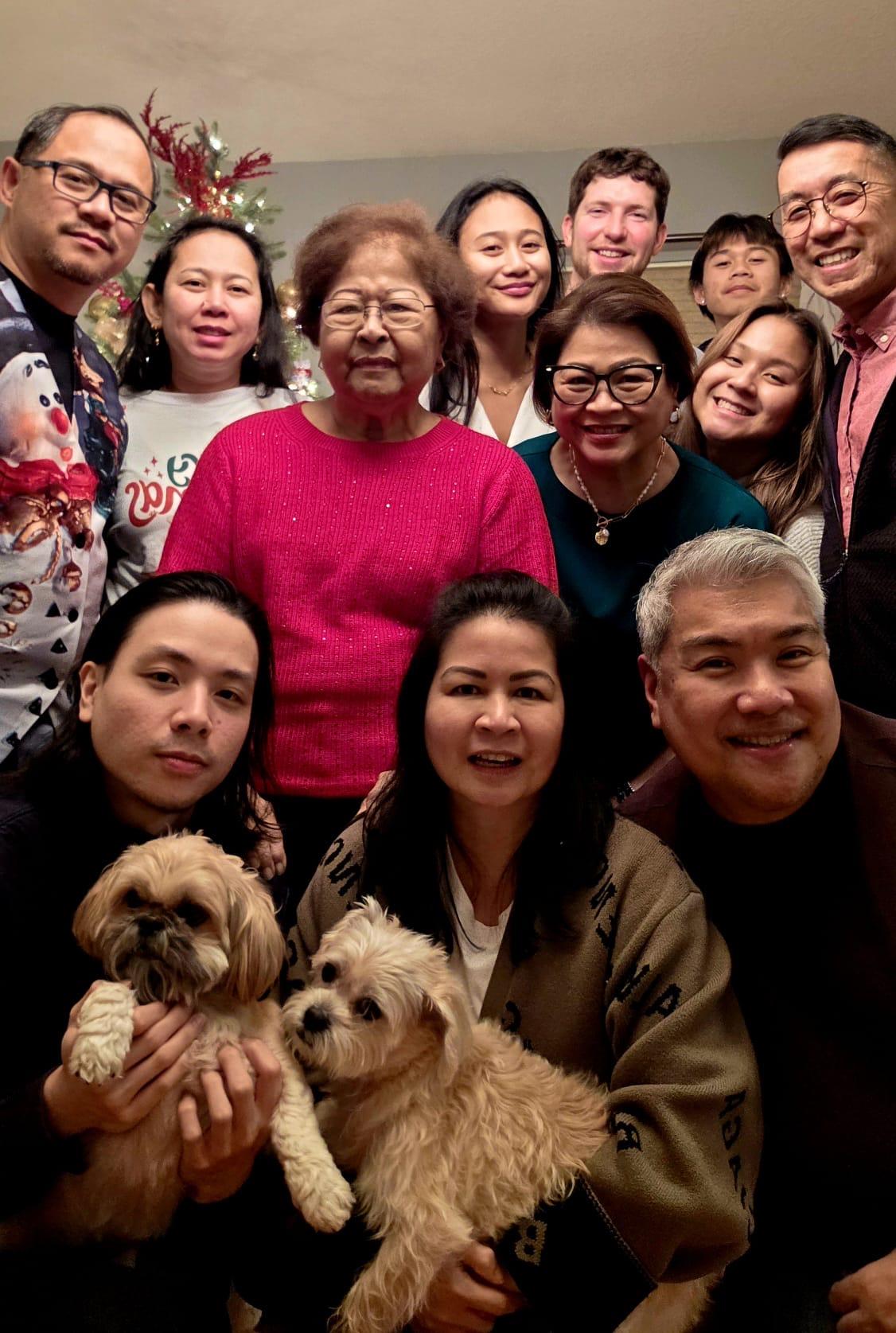A group of people posing for a photo