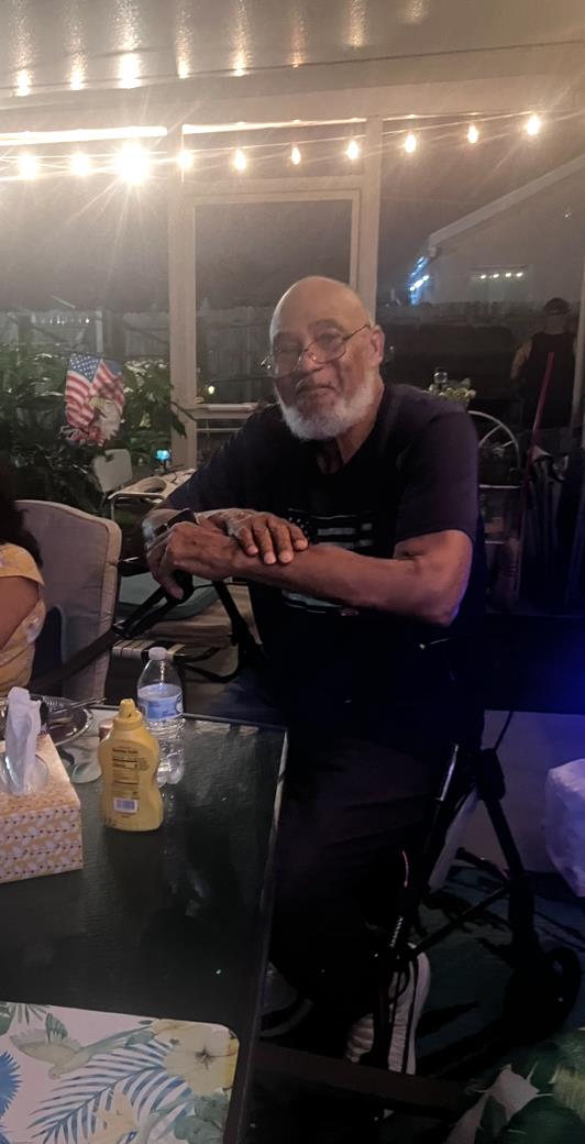 A man sitting at a table