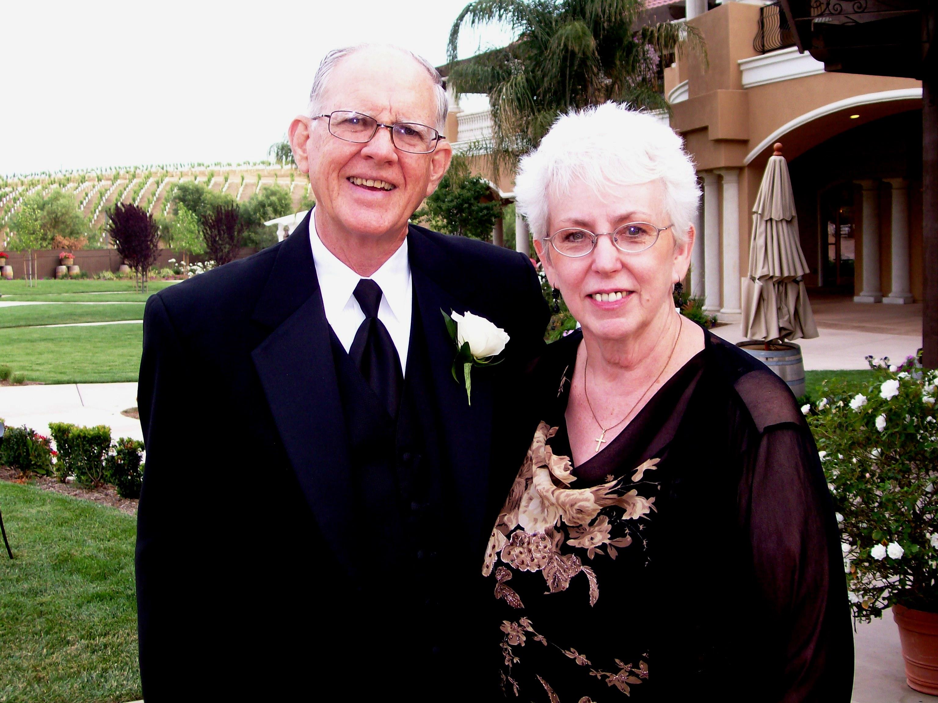 A man and woman standing together