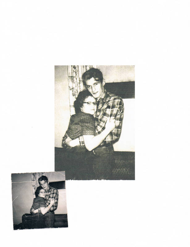 A man and woman hugging
