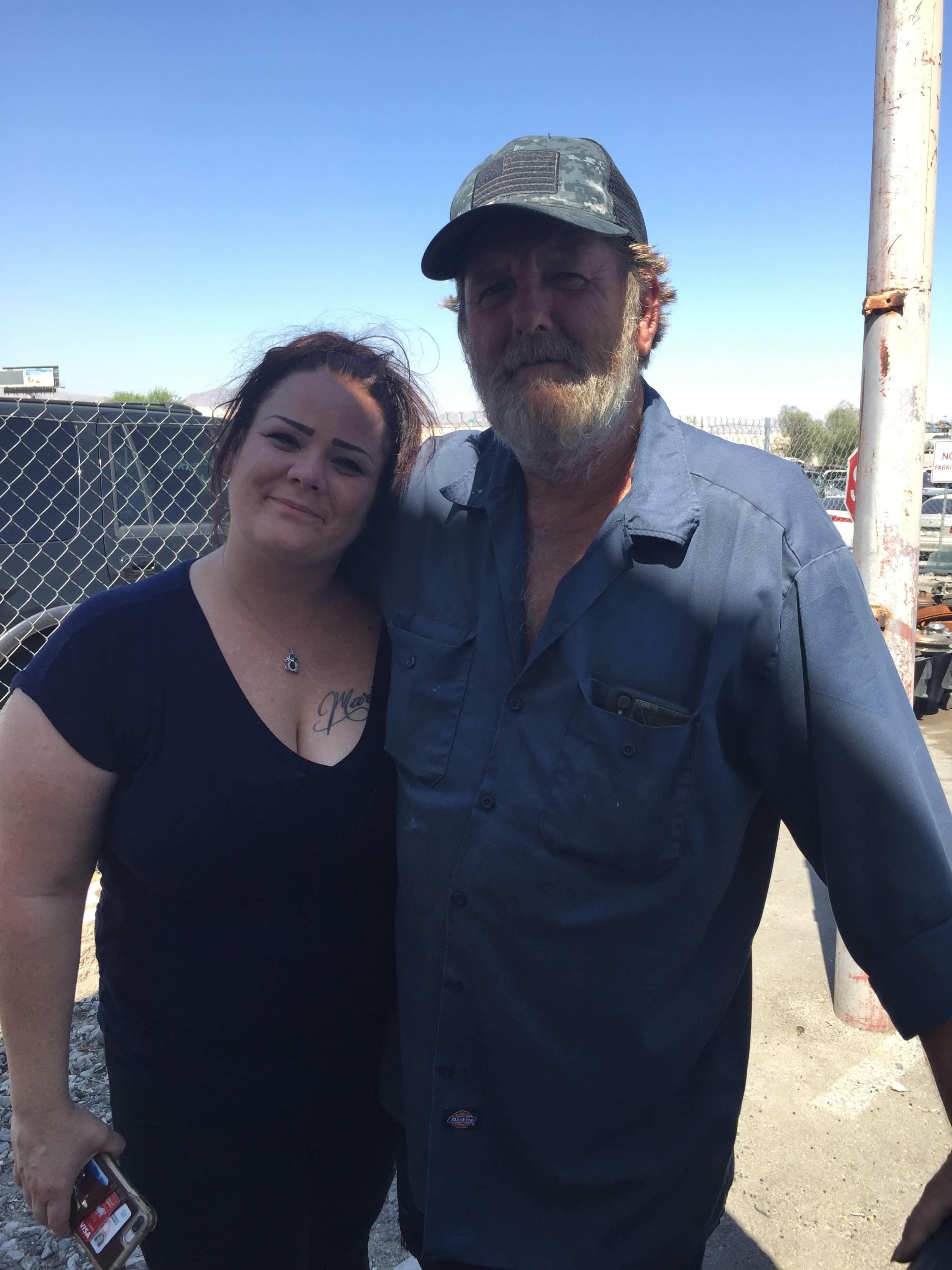 A man and woman standing together