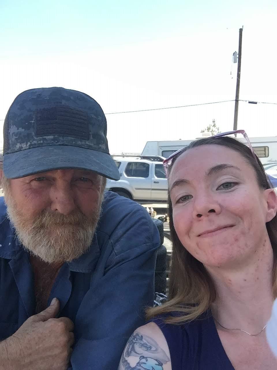 A man and woman taking a selfie