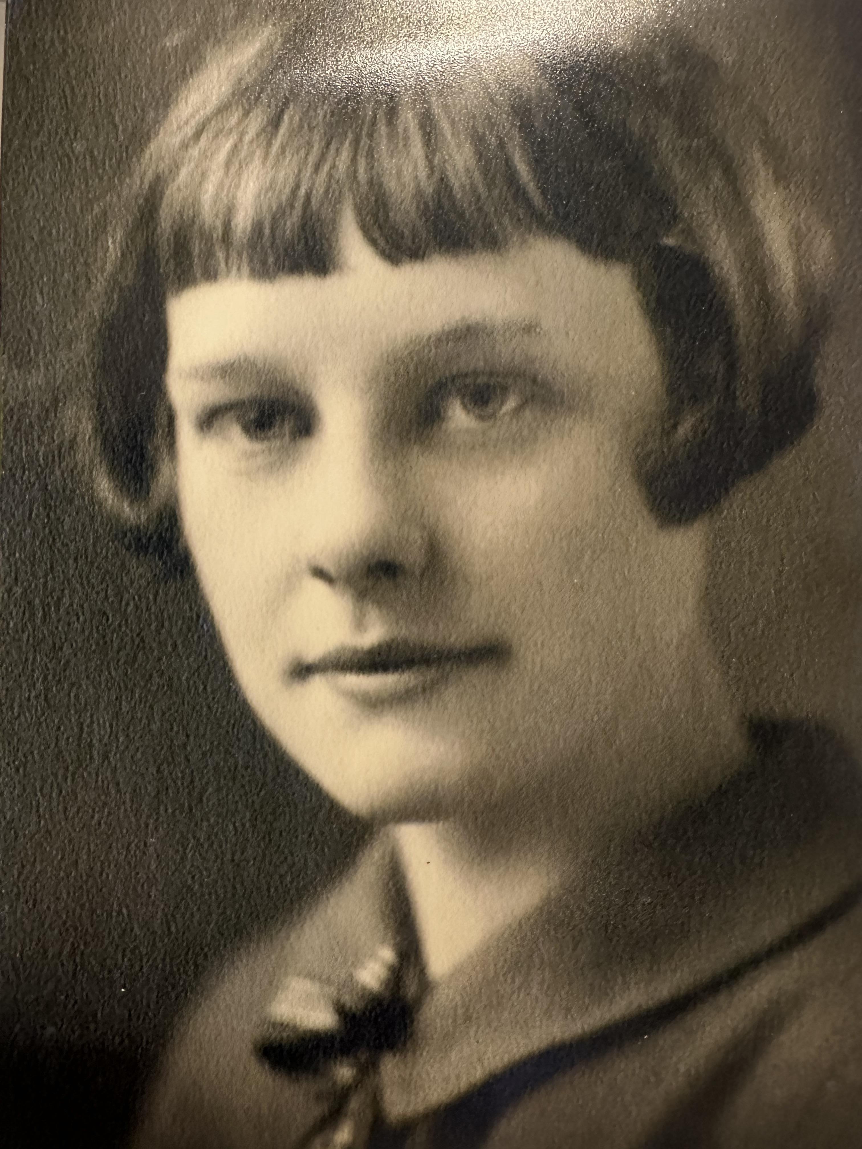 A close-up of a woman