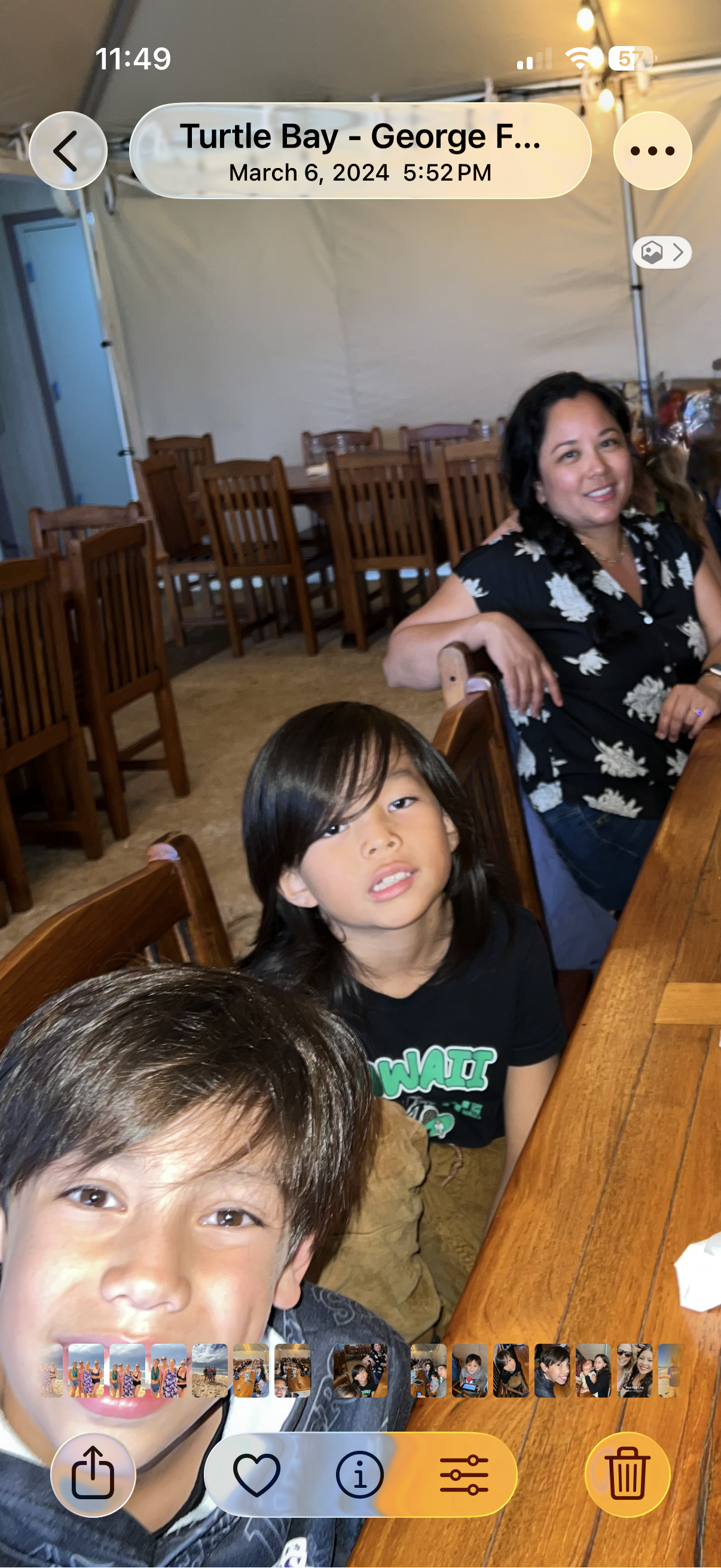 A group of people sitting at a table