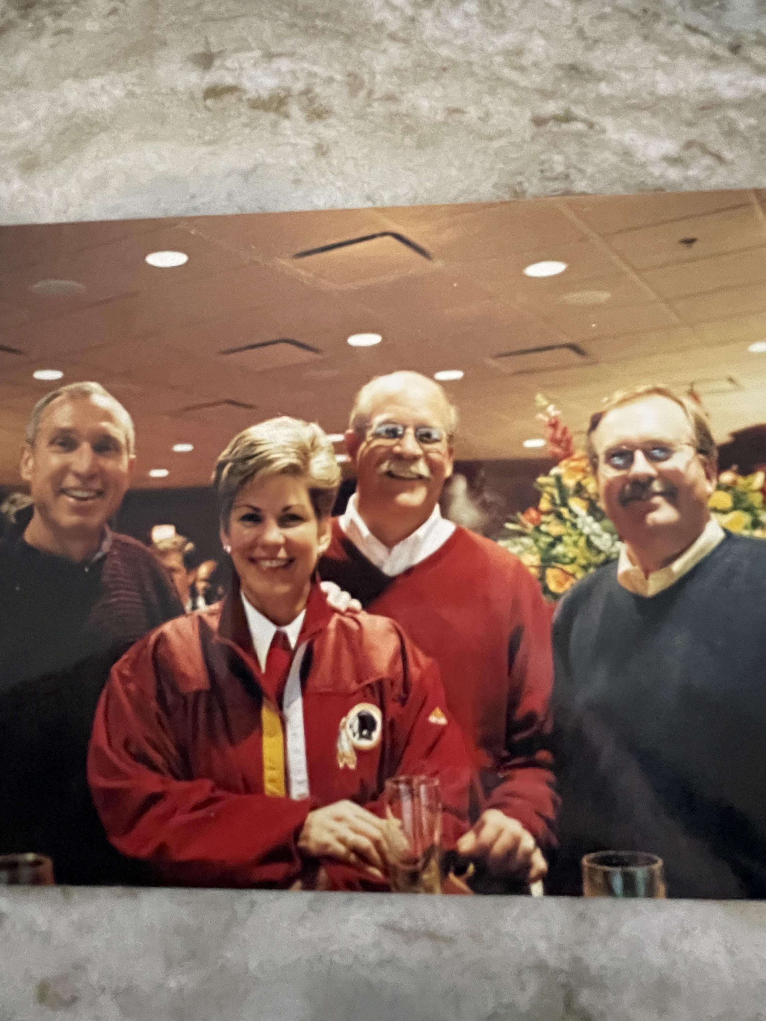 A group of people posing for a photo
