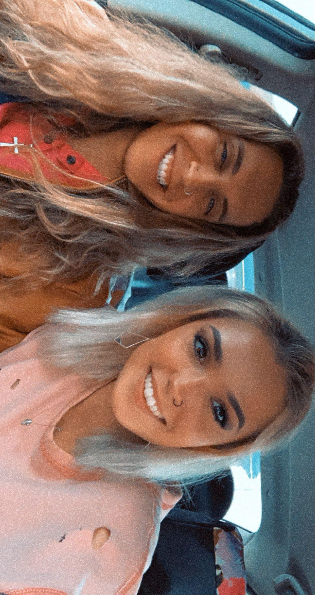 Two women taking a selfie