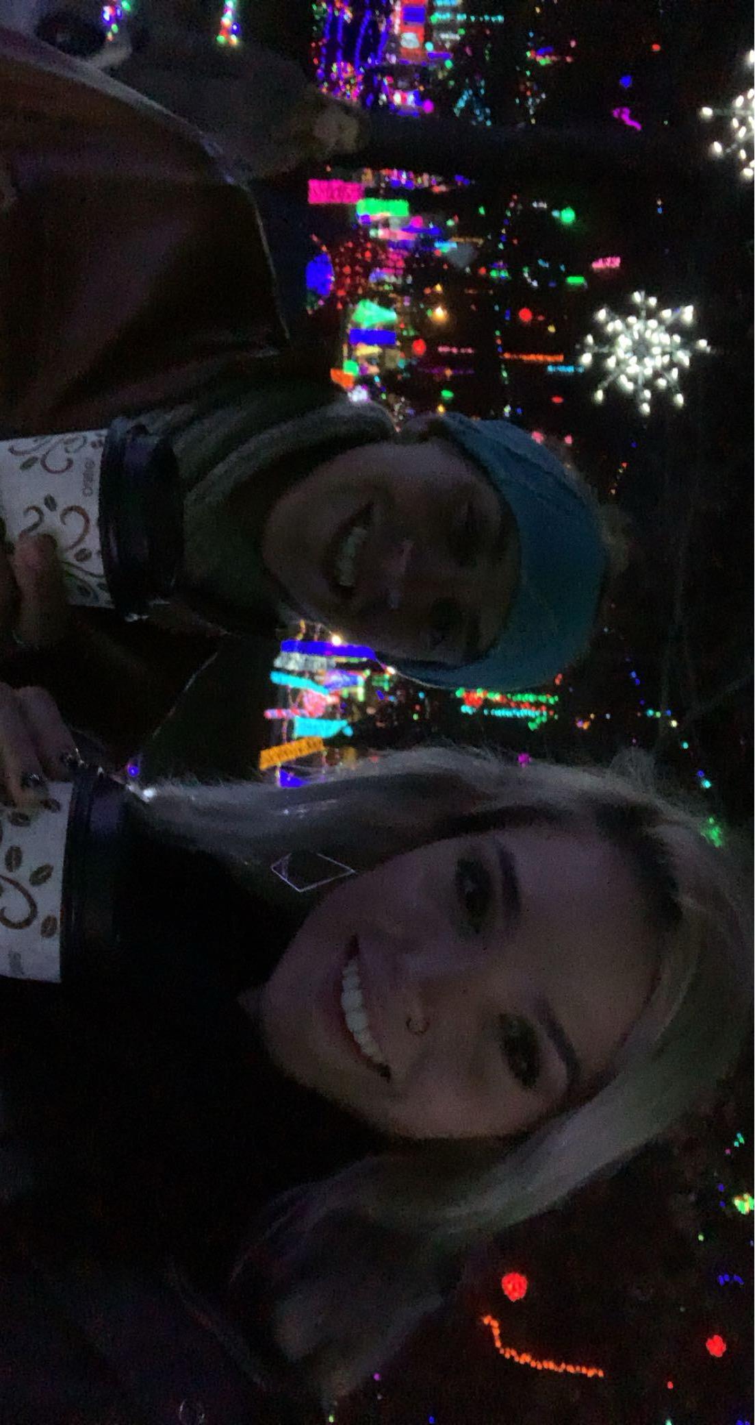 Two women taking a selfie