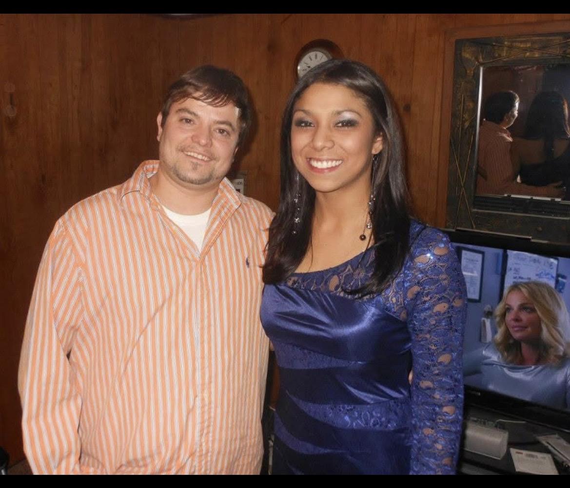 A man and woman standing together