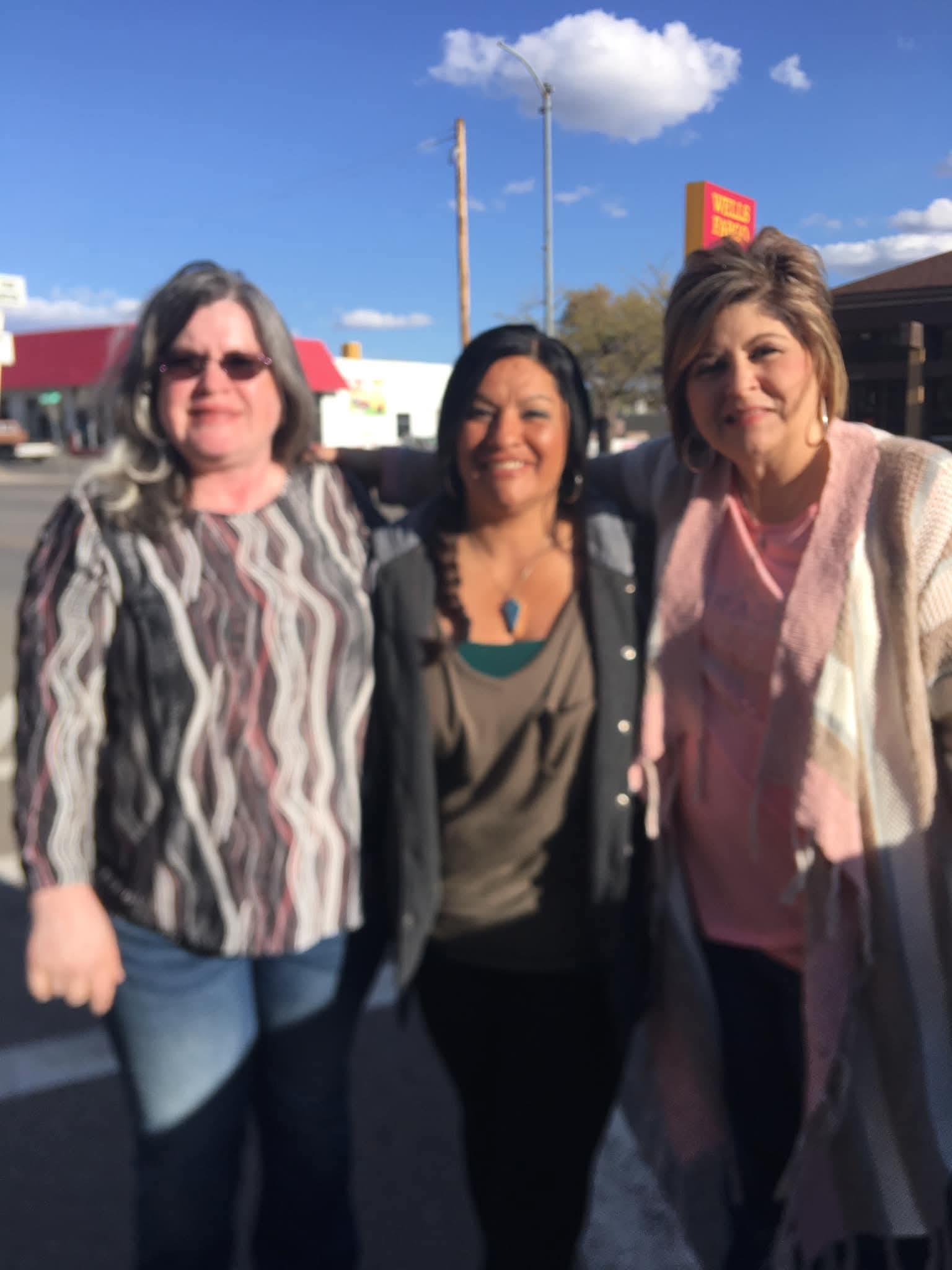 A group of women standing together