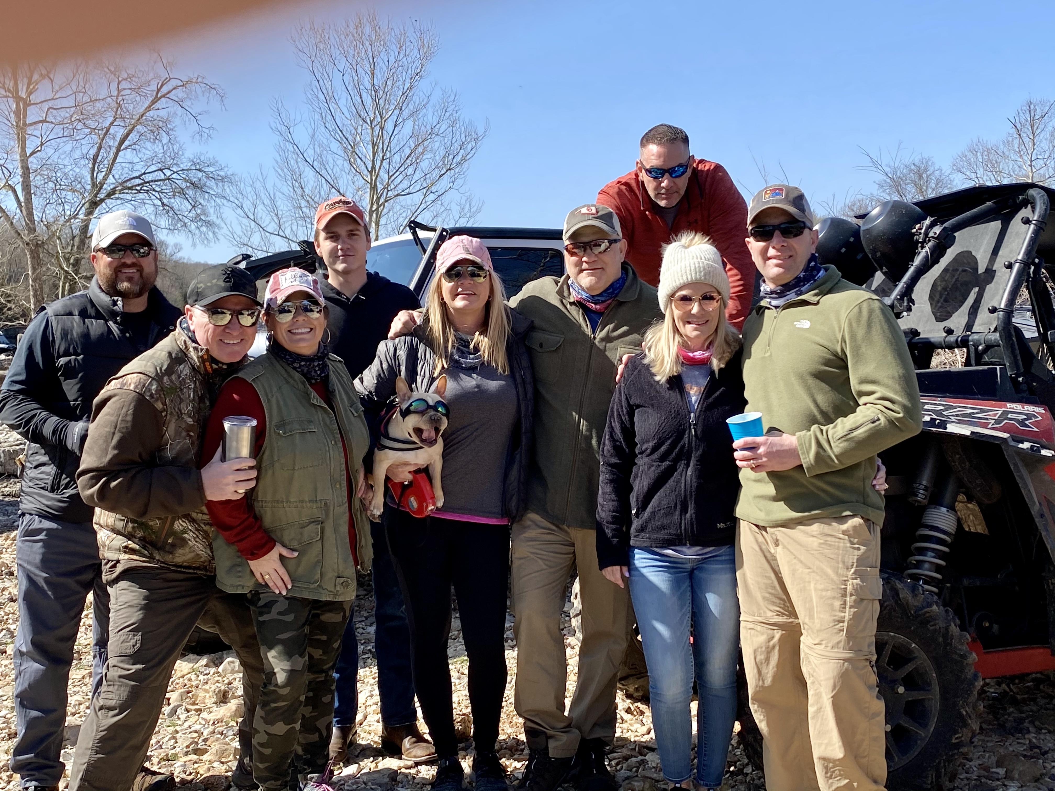 A group of people posing for a photo