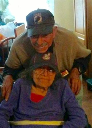 A man and woman sitting together