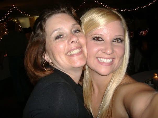 A selfie of two women