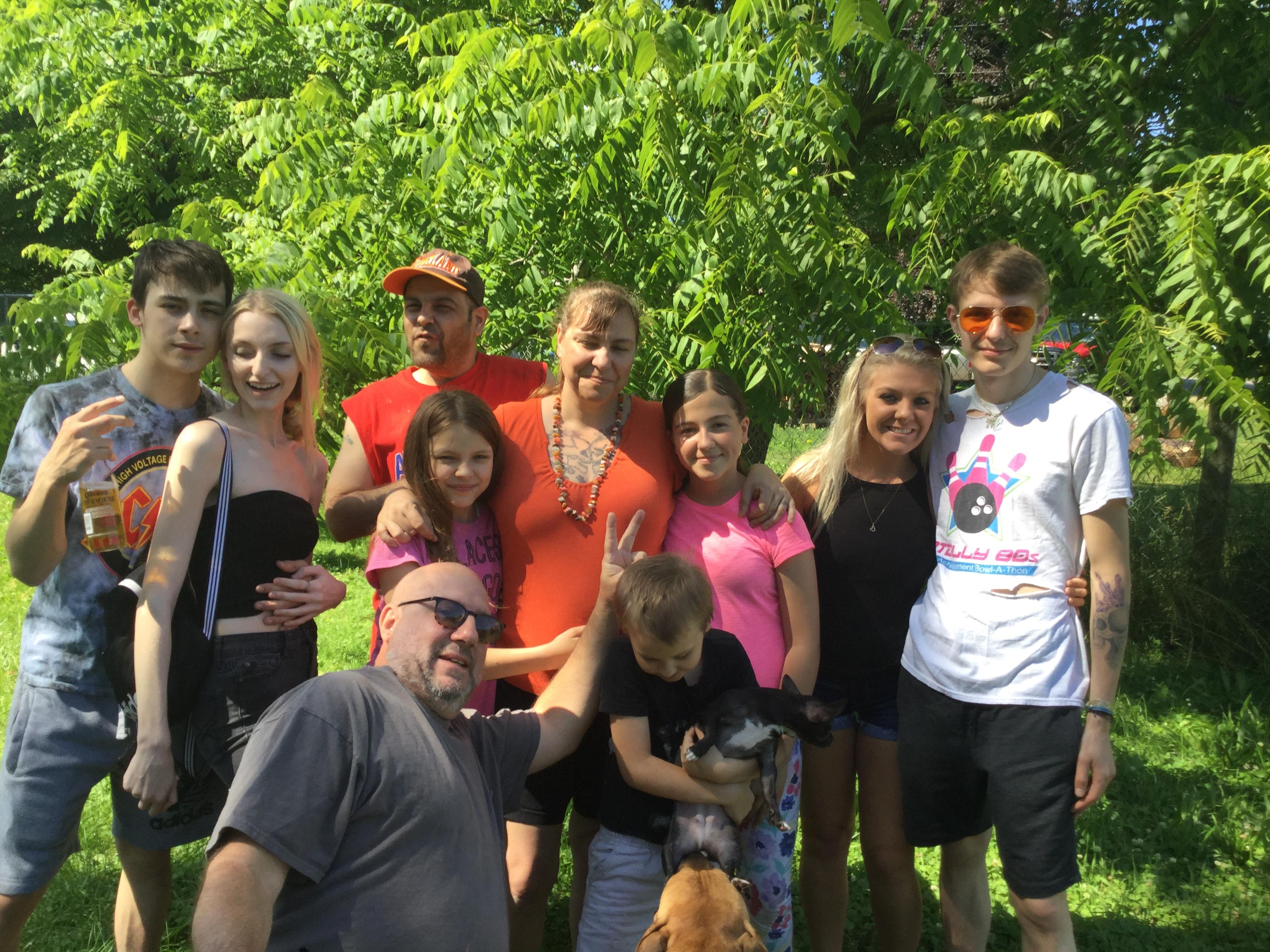 A group of people posing for a photo