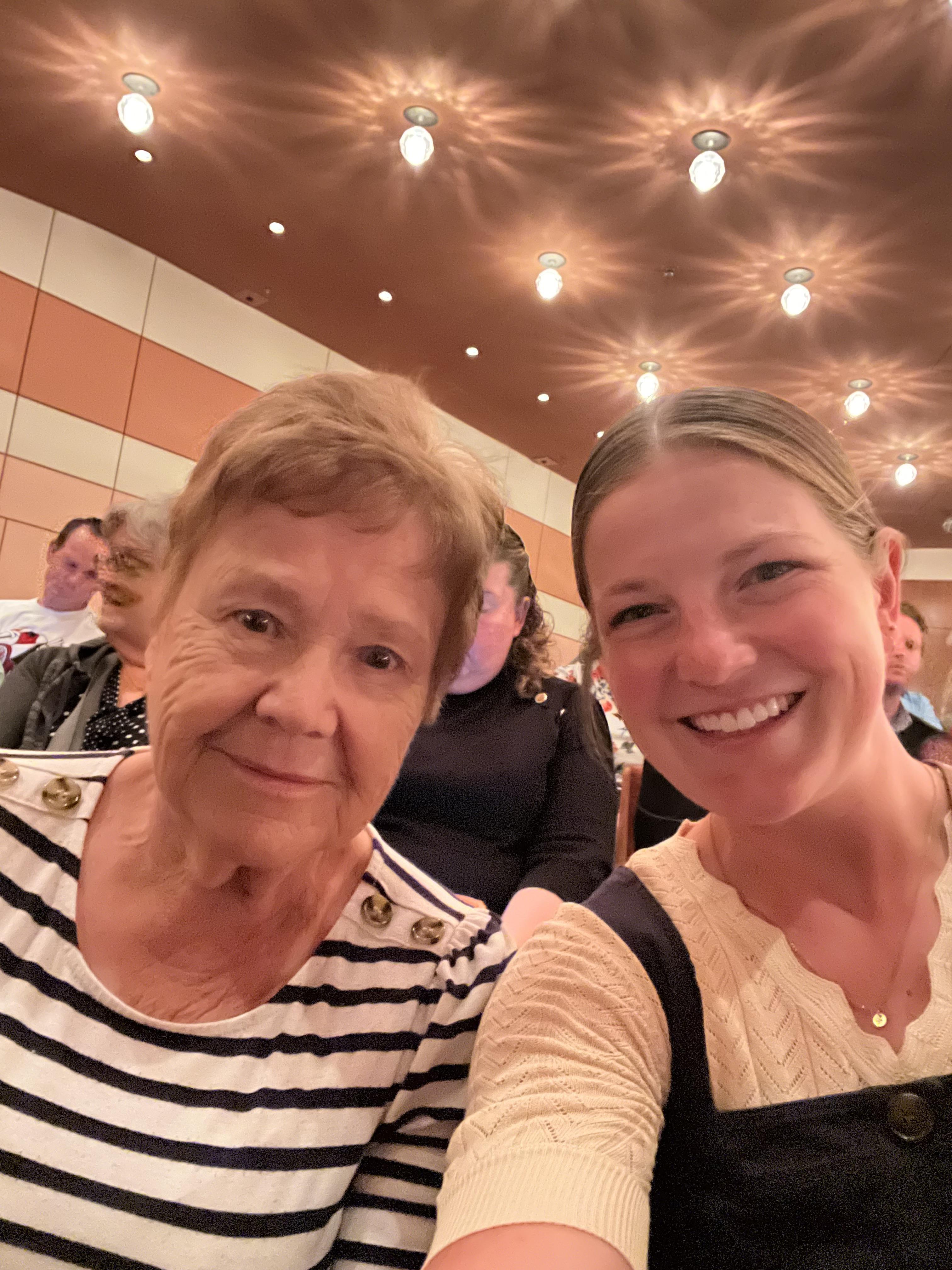 Two women taking a selfie