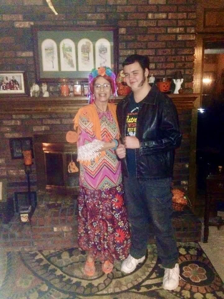 A man and woman posing for a picture