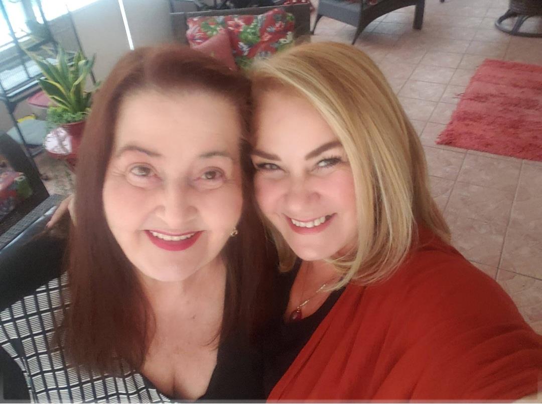 Two women taking a selfie